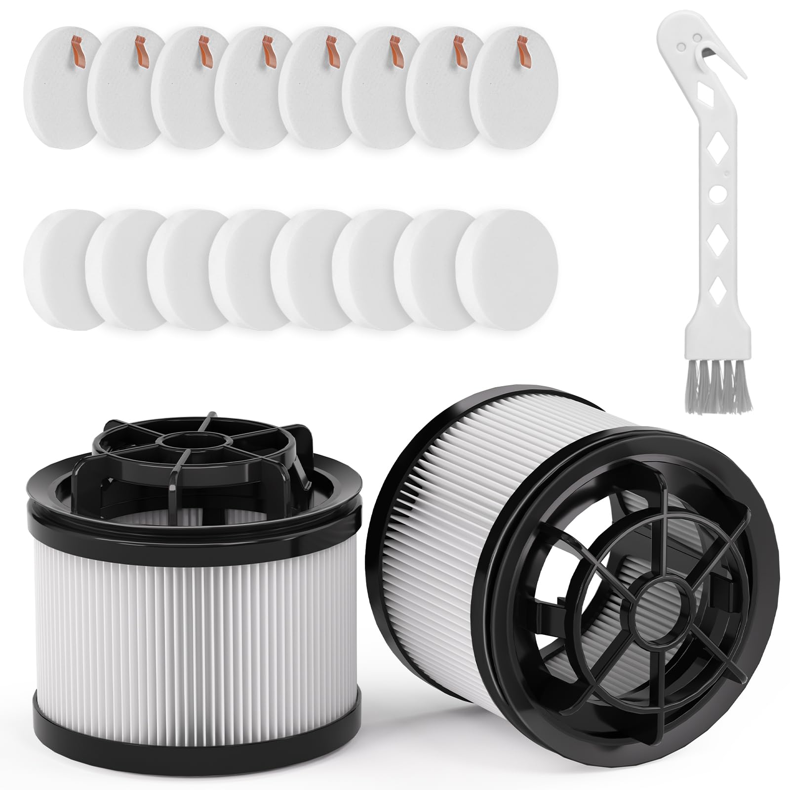 18 Pcs Lvac 200 Vacuum Filter Replacement, Compatible With Levoit Lvac 200 Cordless Stick Vacuum Cleaner (Model No. Lsv V201 Wus