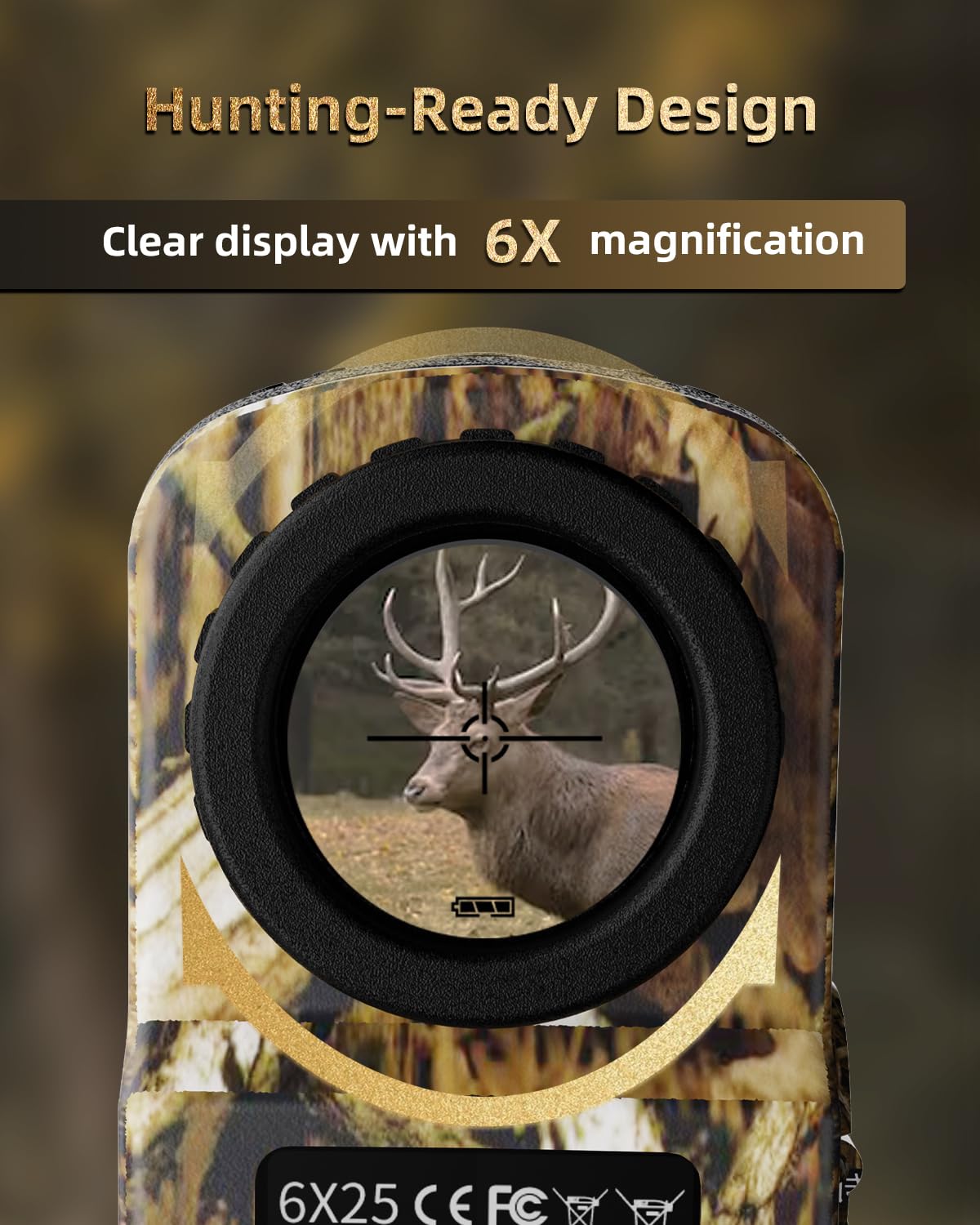 Aofar Hx-700N Hunting Range Finder 700 Yards Waterproof Archery Rangefinder For Bow Hunting With Range And Speed Mode, Free Batt