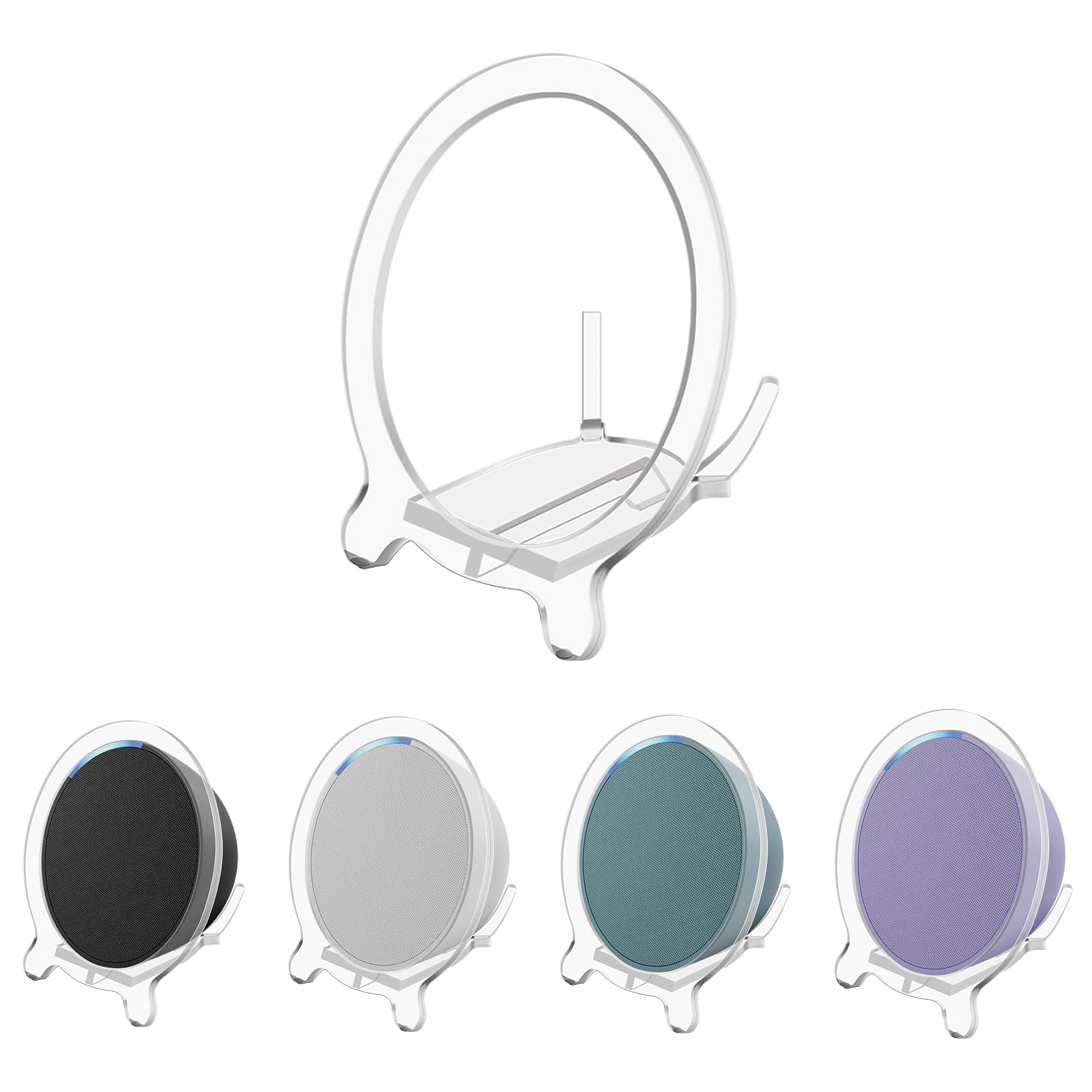 Acrylic Stable Stand For Ech0 P0P(2023), Desktop Holder Protect P0P Speaker, For Better Sound