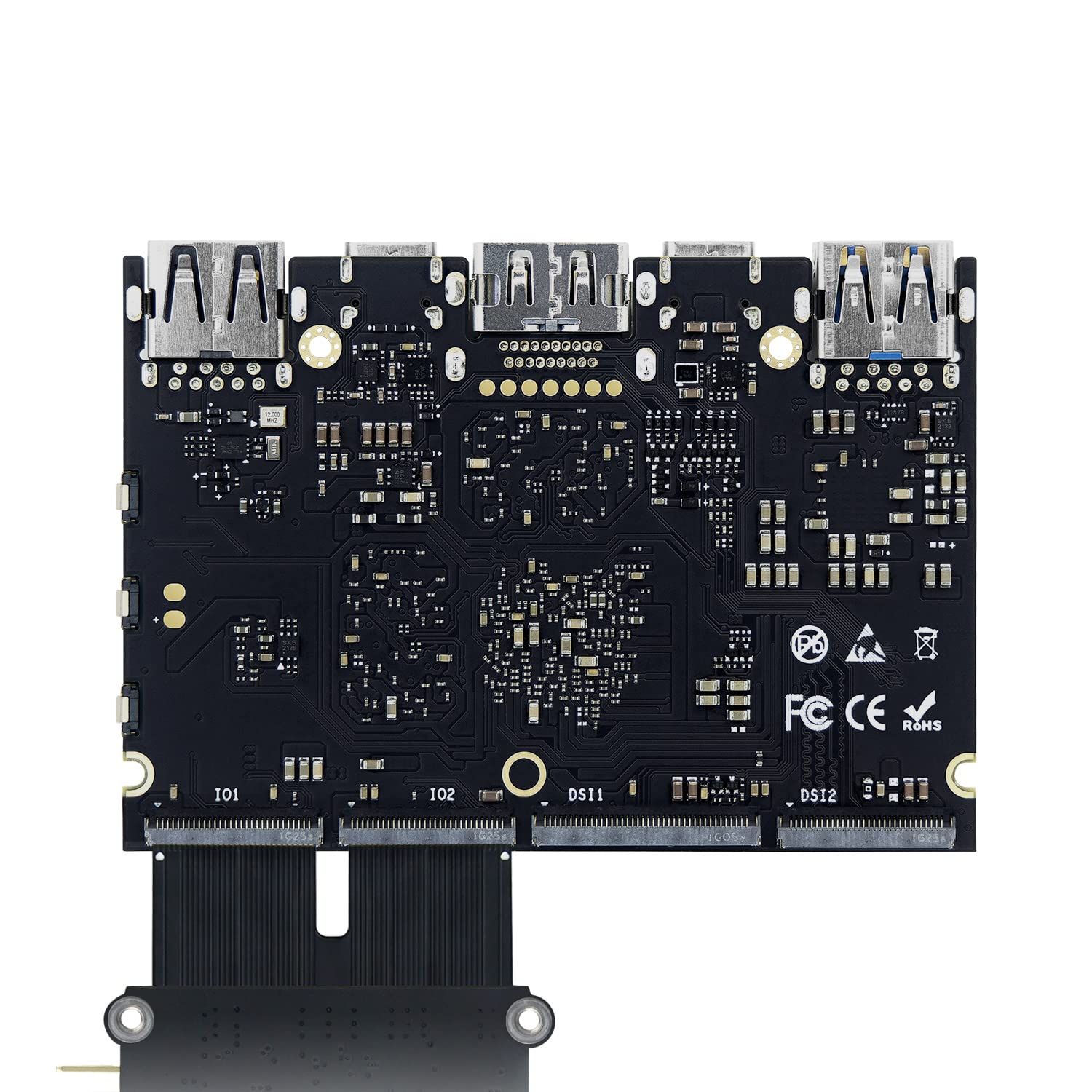Khadas Edge2 Io Module With Uhs I Sd Card Reader, Dual Channel Infrared Receiver, 3.5Mm Headphone Jack, 16 Pin Gpio, And 10 Pin