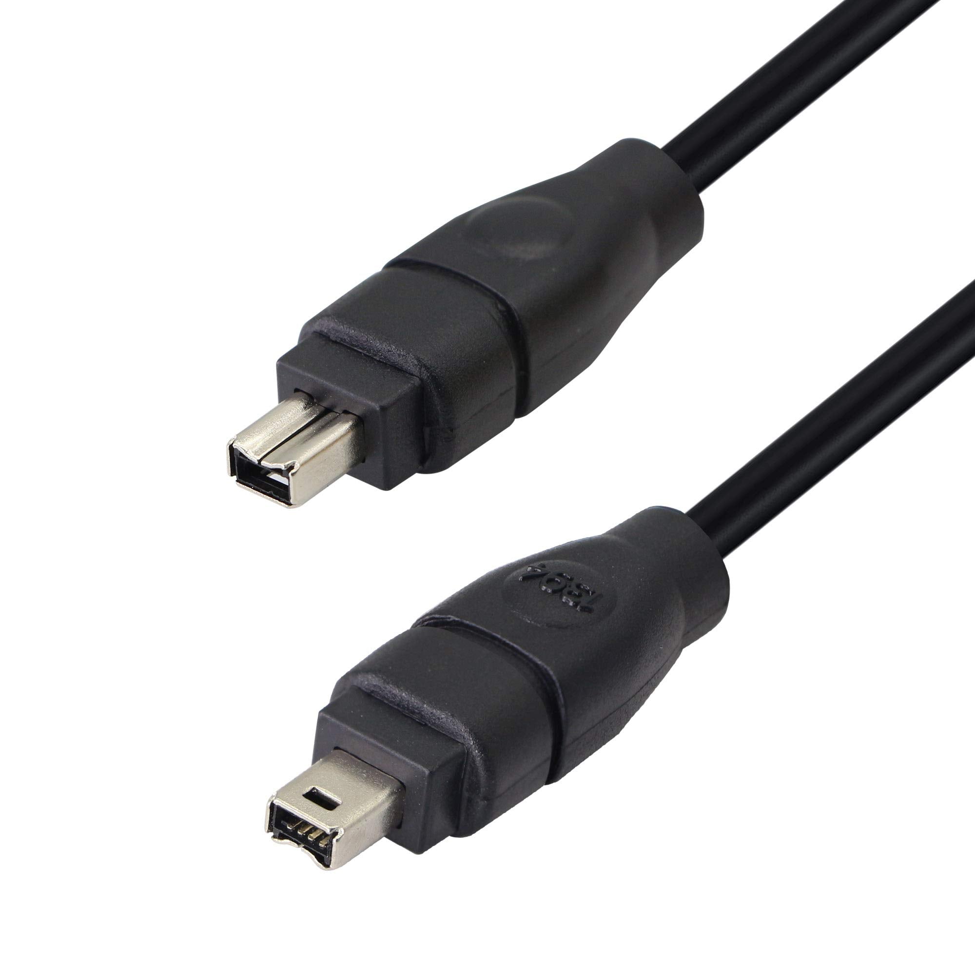 Gintooyun Firewire 400 Cable Cord 4 Pin To 4 Pin Male To Male Ilink Dv Cable Firewire 400 Ieee 1394 Cord For Computer Laptop Pc To Camcorder   6 Feet Black