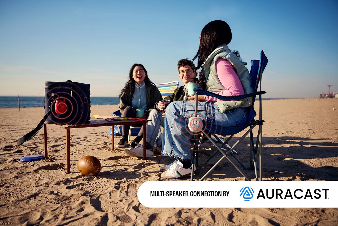 Jbl Clip 5 Ultra-Portable Waterproof Speaker With Auracast (Connect Multiple Speaker), Powerful Audio, Dustproof, Wireless Bluet