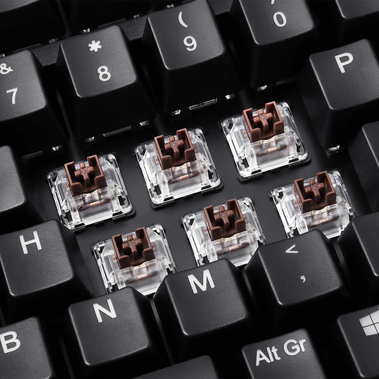 Perixx Periboard 522 Wired Trackball Mechanical Keyboard, Build In 2.17 Inch Trackball With Pointing And Scrolling Feature, Durable 3.2Lbs Weight