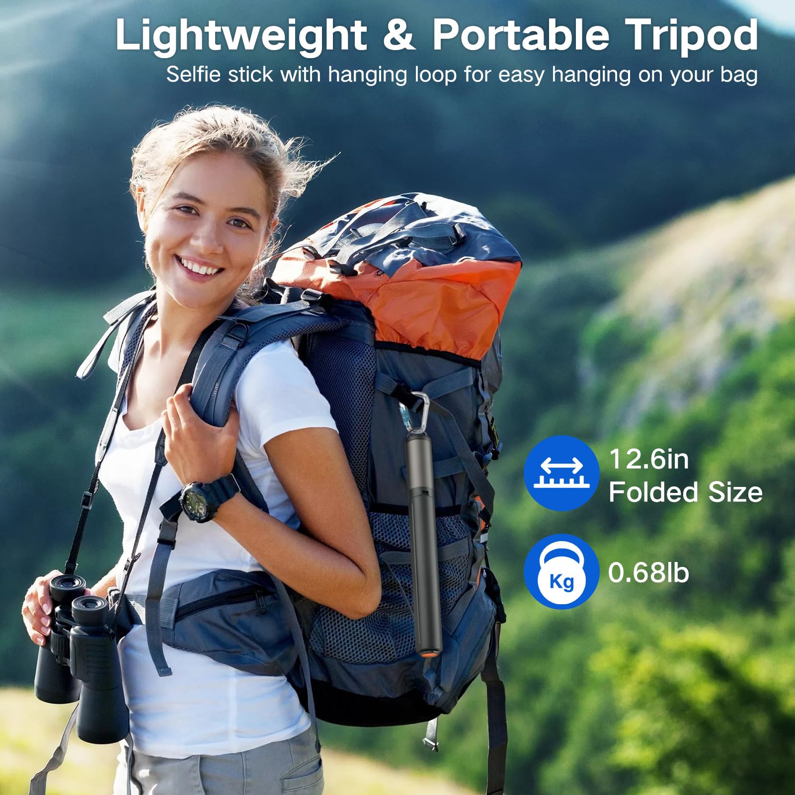 62 Inch Automatic Tripod For Iphone, Auto-Open Phone Tripod Stand With Magnetic Smart Remote,Selfie Stick Remote Cell Phone Zoom