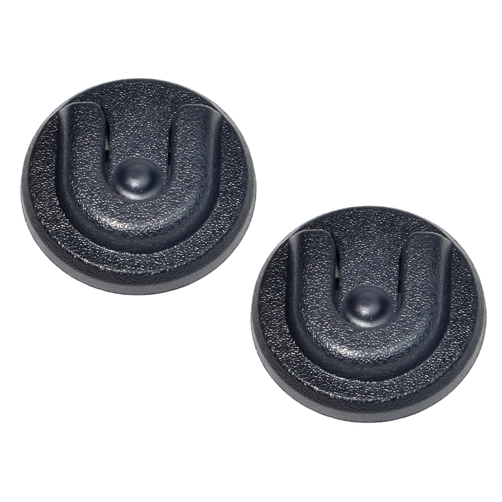 Hys Universal Mobile Ham Cb Radio Shoulder Speaker Microphone&Mic Hanger Holder Mount With Adhesive Back, Universal Round Knob (Packing Of 2Pcs)