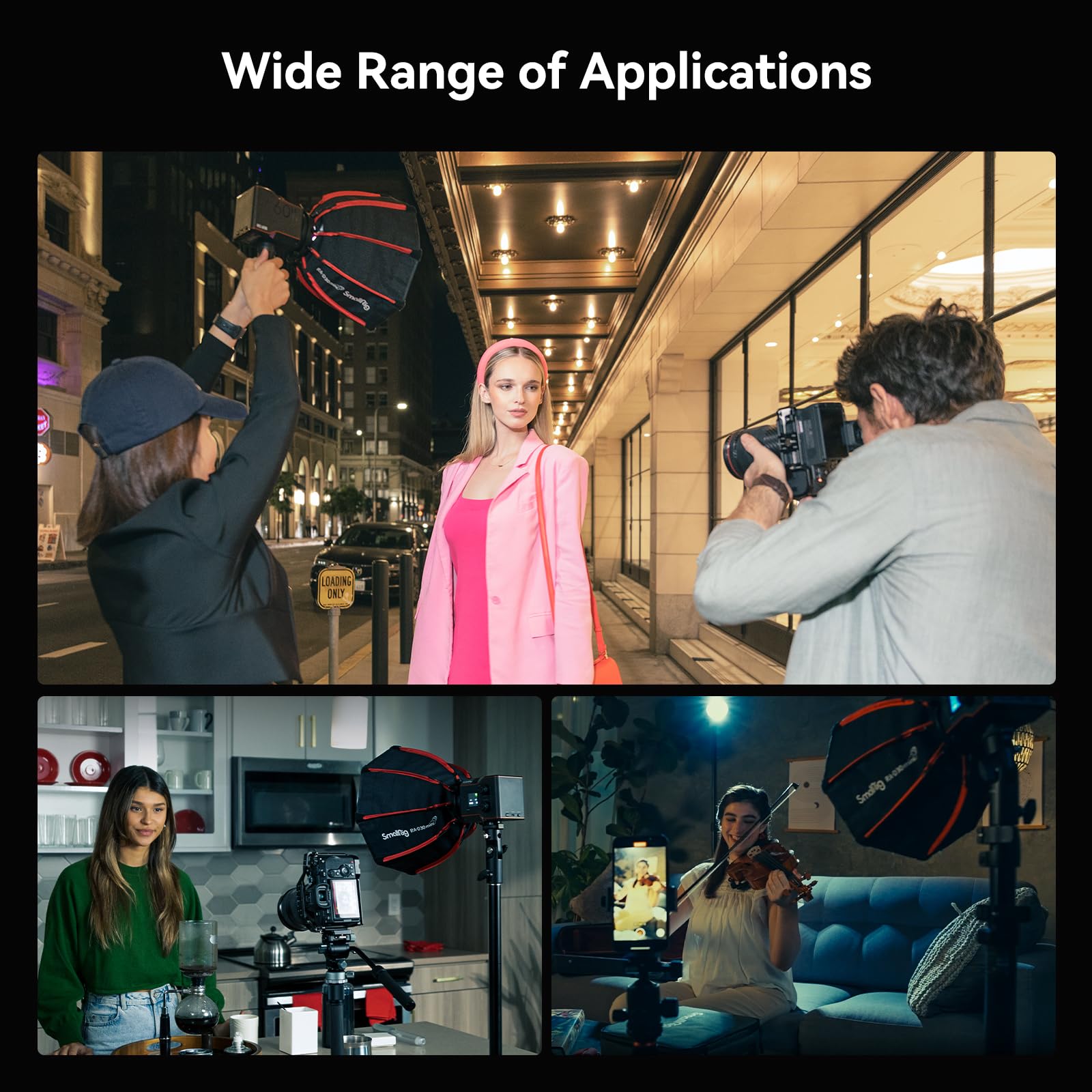 Smallrig Mini Parabolic Softbox Ra D30 29Cm Quick Release, Compatible With Smallrig Rc 60B Cob Led Video Light   4358