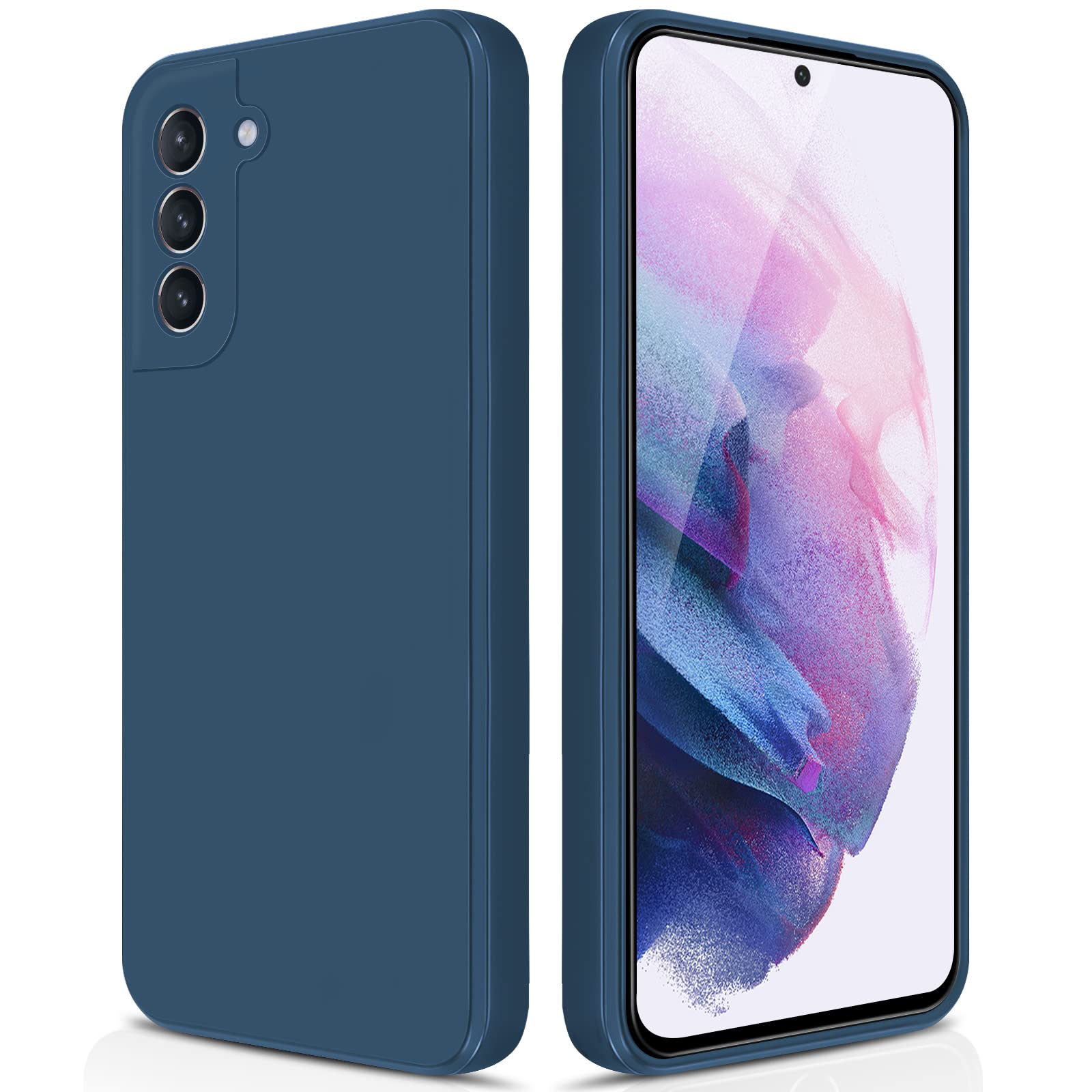 Giiyoon Silicone Case Compatible With Samsung Galaxy S21 Plus, Full Body Silky Soft Touch Phone Case With Camera Protection, Sho