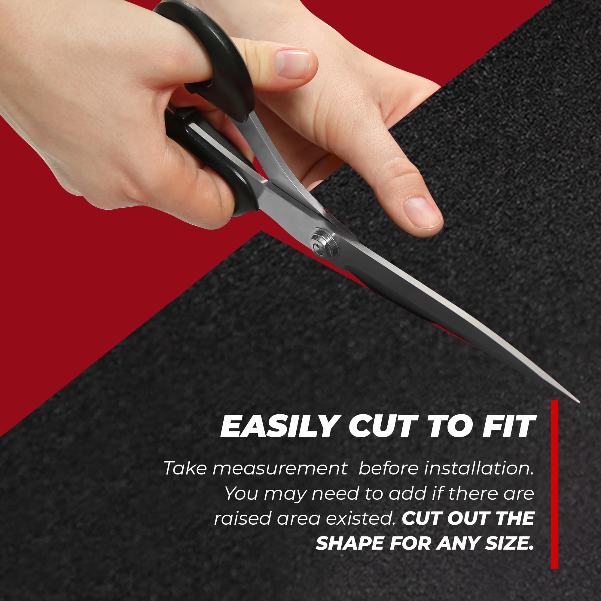 Bbox Black Carpet Non Woven Febric | Length: 72 Inch (6 Ft.), Width: 43 Inch (3Ft 7In) | For Speaker Sub Box Carpet Home, Auto,