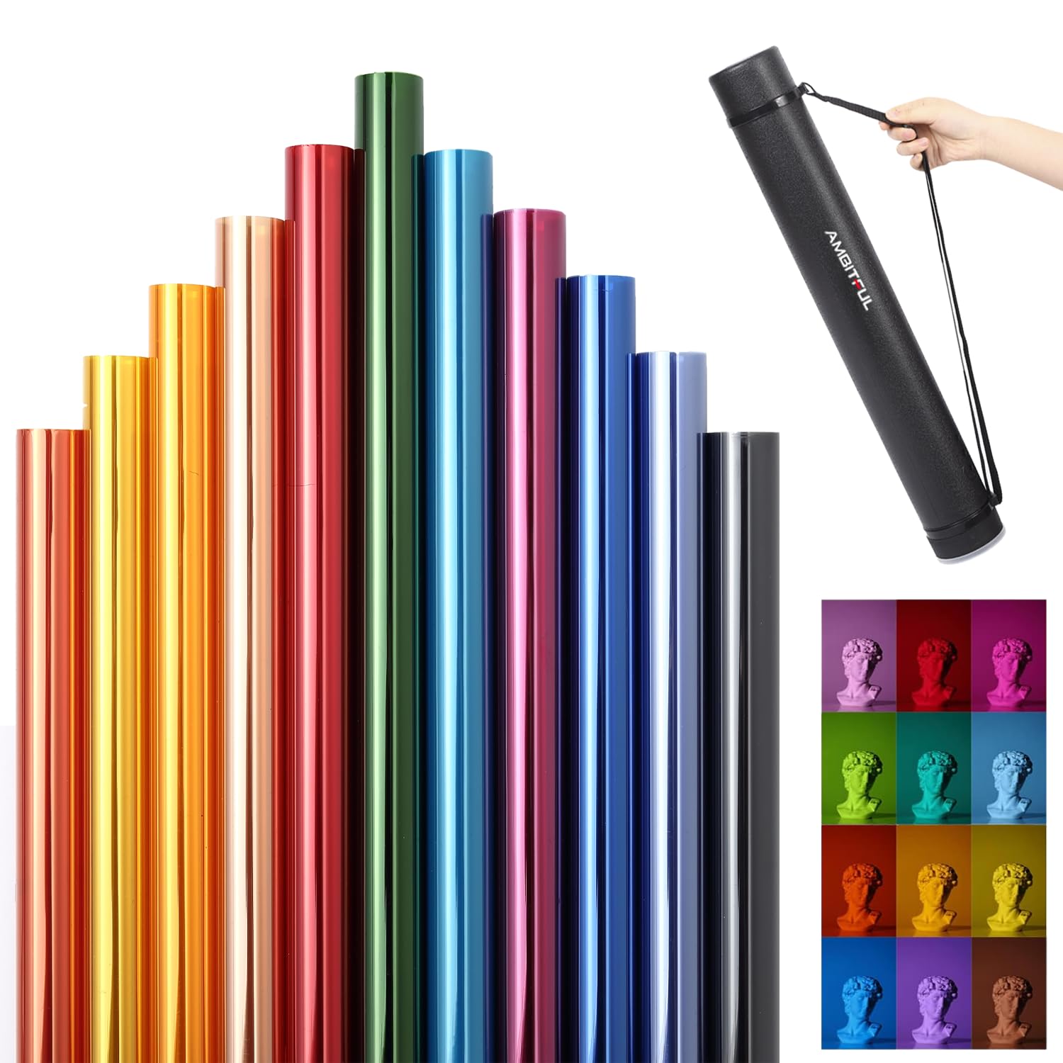 Ambitful 40Cmx50Cm Photography Video Soft Light Paper Color Temperature Film Stage Lighting Color Paper Filter Film Shooting Pro