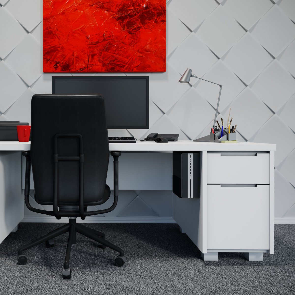 Pc Wall Mount 154 (Single) | 11H X 5W X 12D | Wall Mount For Personal Computers | Usa Made | Oeveo