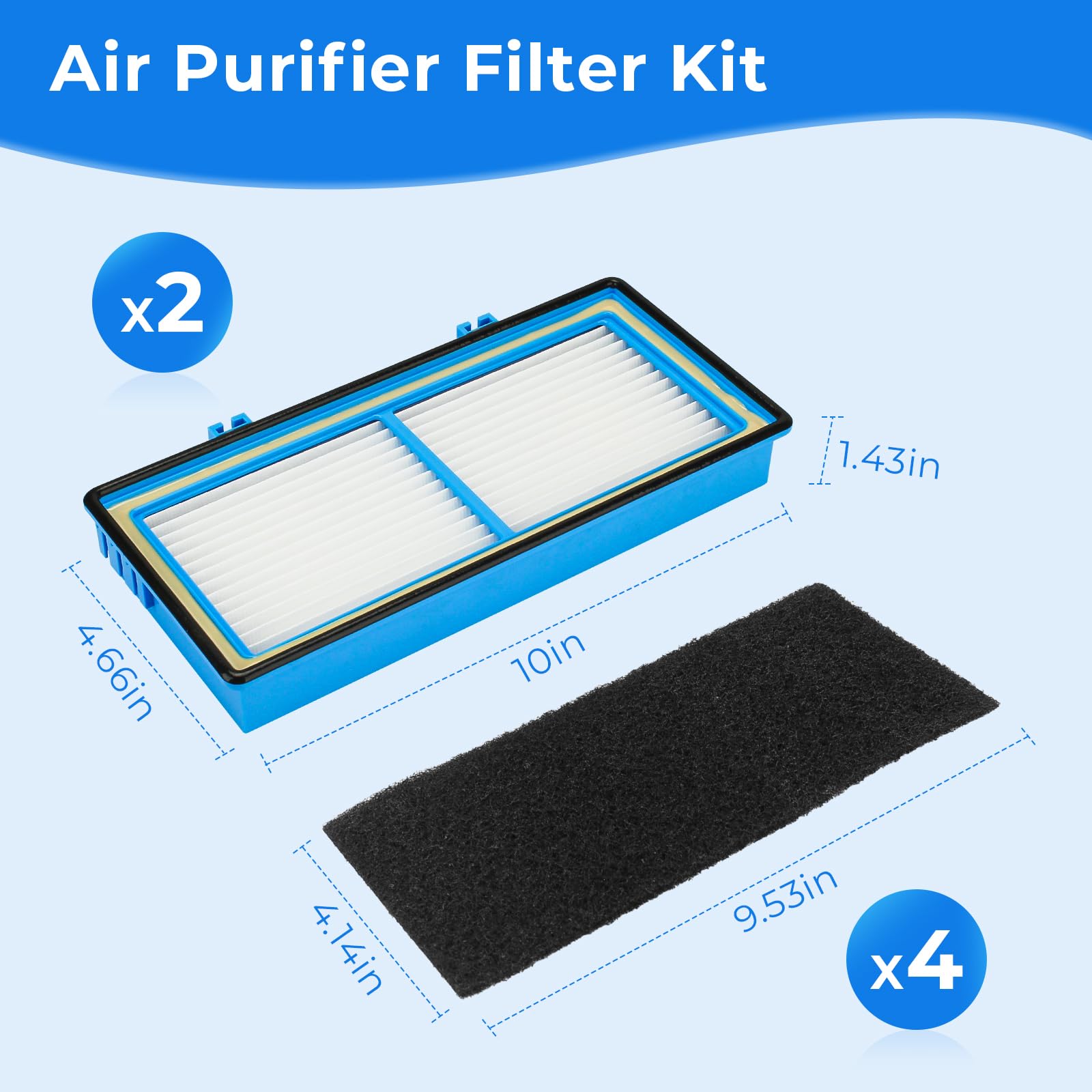 Ximoon Hapf30At Hepa Filter Replacement For Holmes Aer1 Ready Air Purifier Filters For Bionaire Air Cleaner Filter   2 Hepa Filter + 4 Carbon Filters