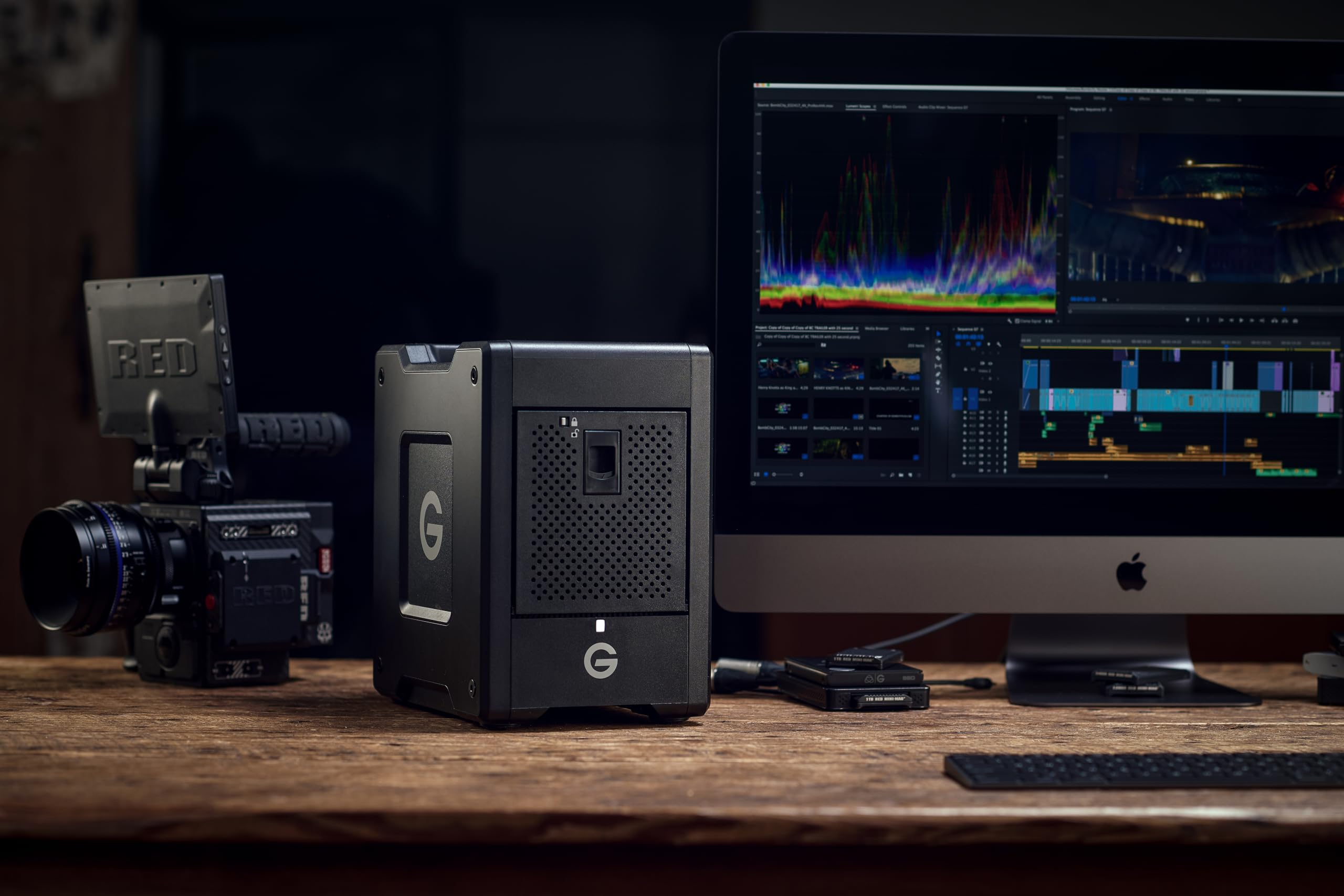 Sandisk Professional 24Tb G-Raid Shuttle 4 - Enterprise-Class 4-Bay External Hard Drive, Thunderbolt 3 And Usb-C, Transportable,