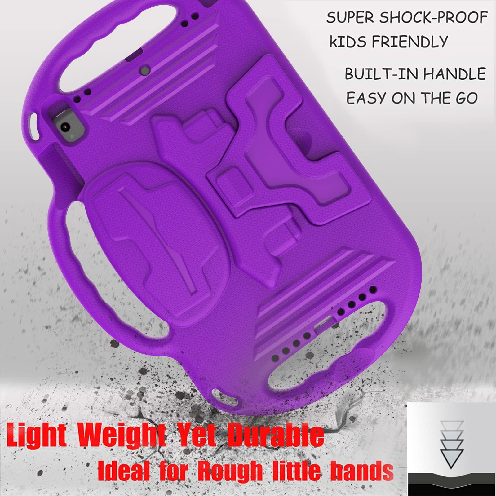 Ltrop New Ipad 9Th Generation,Ipad 8Th/7Th Generation Case For Kids,Shockproof Handle Stand Shoulder Strap Kids Case For Ipad 10