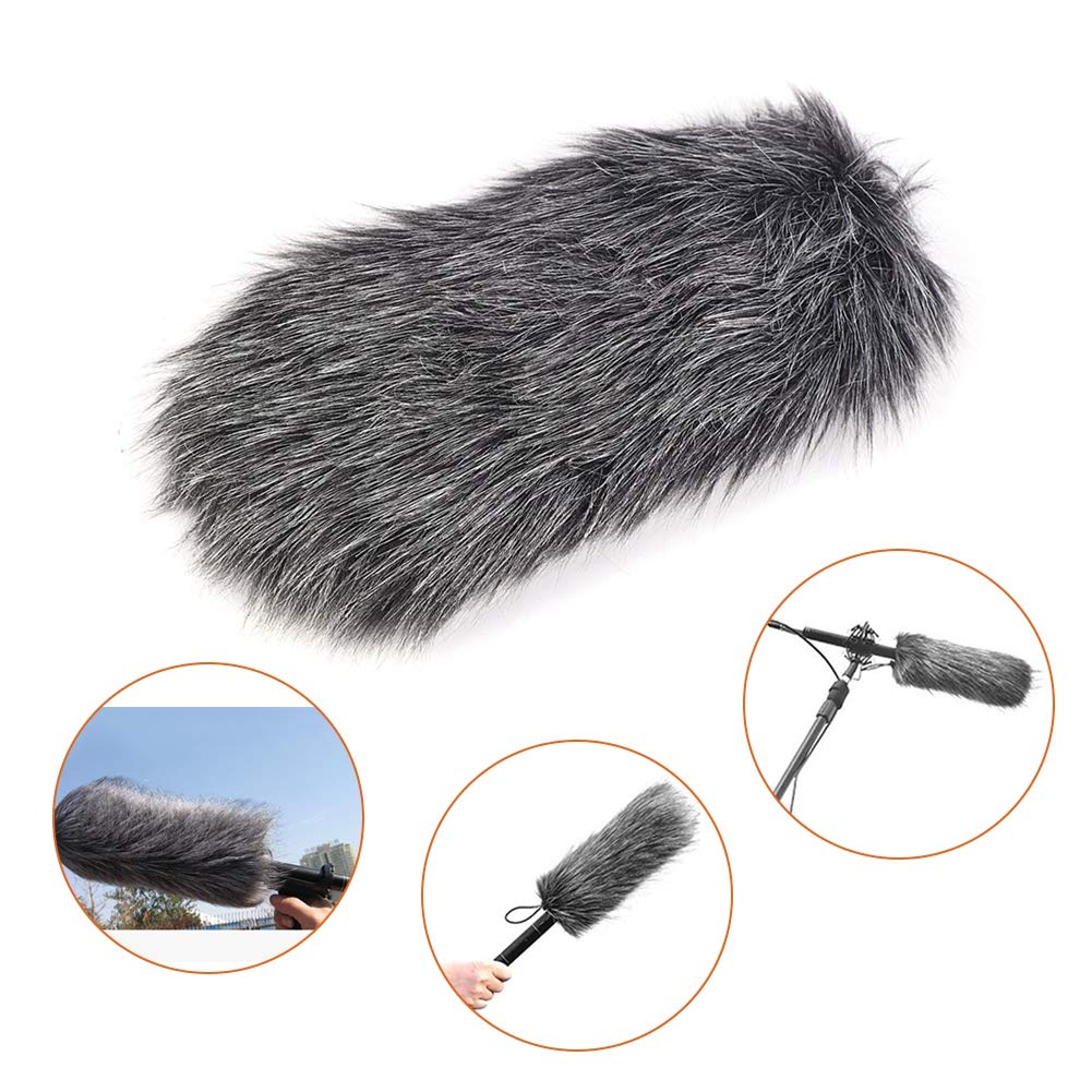 Yoidesu Artificial Fur Microphone Wind For Rode ,Windscreen Blocker Cover Furry Microphone Deadcat For Rode Lavalier Microphone