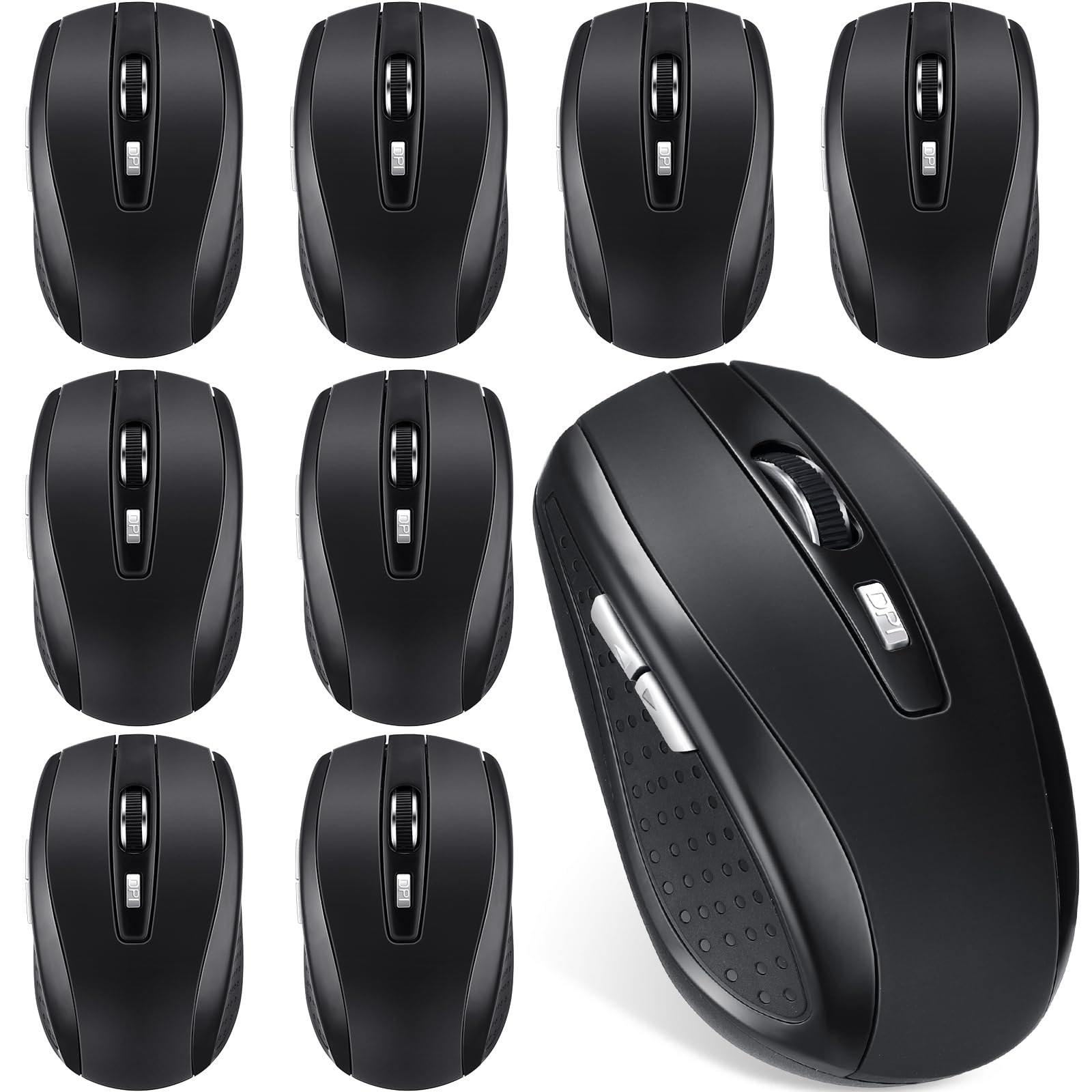 Macarrie 8 Pack Wireless Mouse For Laptop 1200Dpi Wireless Computer Mouse With 6 Buttons Wireless Mouse Bulk Included Wireless U