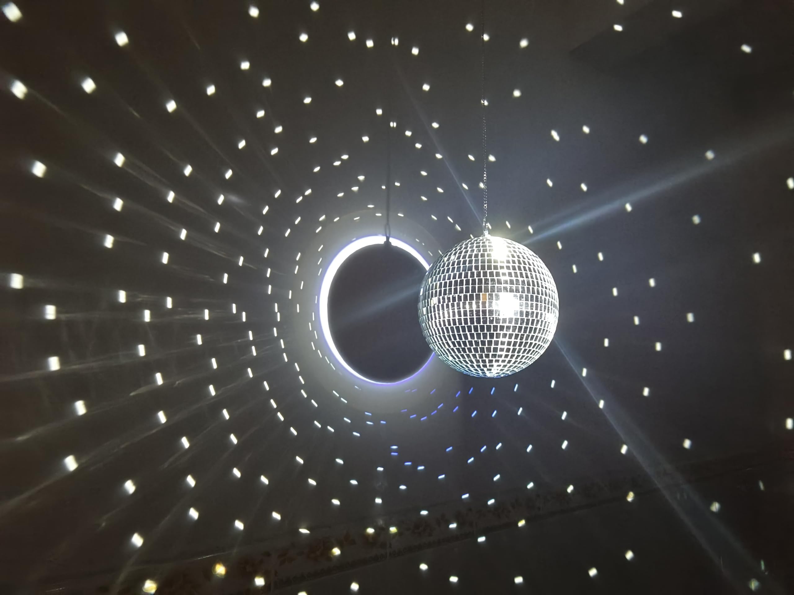 Disco Ball Pin Light, Palujorty 10W Disco Spotlight Plug In For Mirror Ball Party