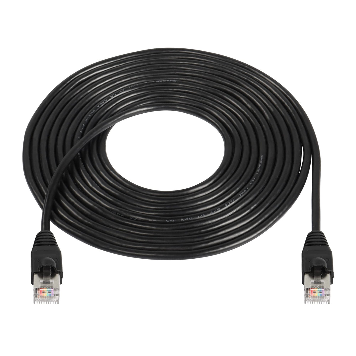 Cerrxian Rj50 10P10C Male To Male Extension Cable Extender For Router Modem Scanner (5M)