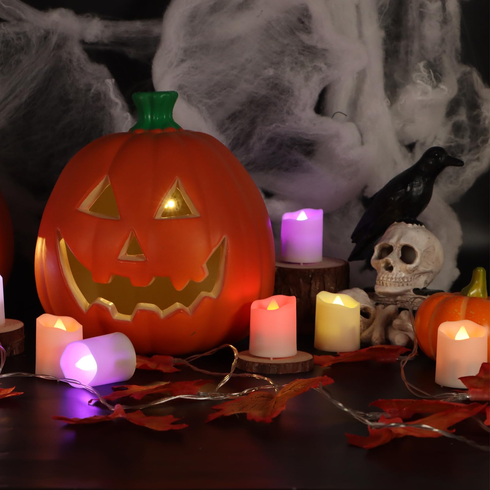 Freepower Rechargeable Color Changing Tea Lights Candles With Remote Battery Operated Flameless Votive Candles For Romantic,Fest