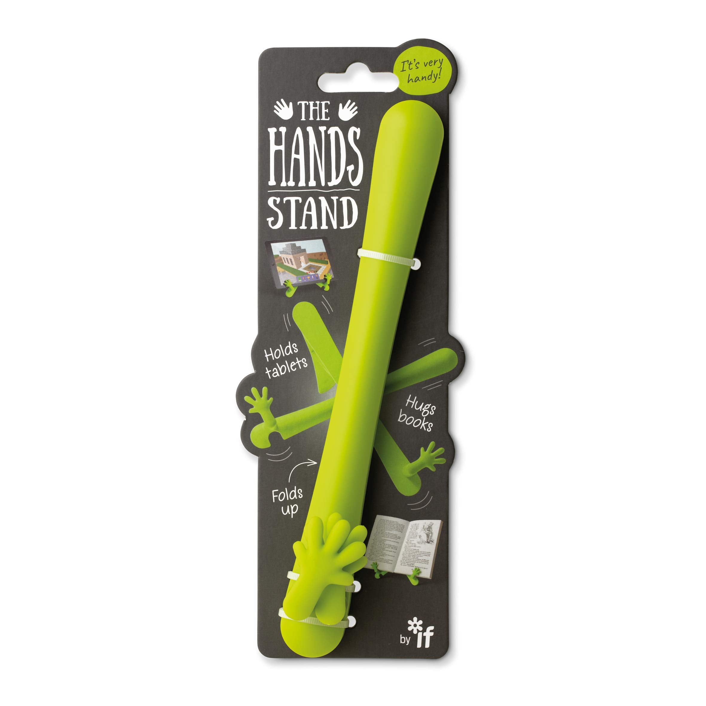 If The Hands Stand, Hands Free Reading Tablet & Book Holder   Lime Green