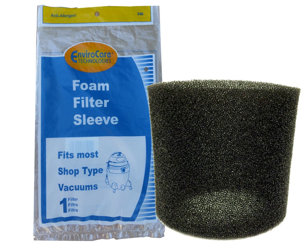 Envirocare Replacement Foam Filter Designed To Fit Shop Vac Wet/Dry Vacuums 5 Gallon And Above, Type R 90585 9058500 905 85 00 9
