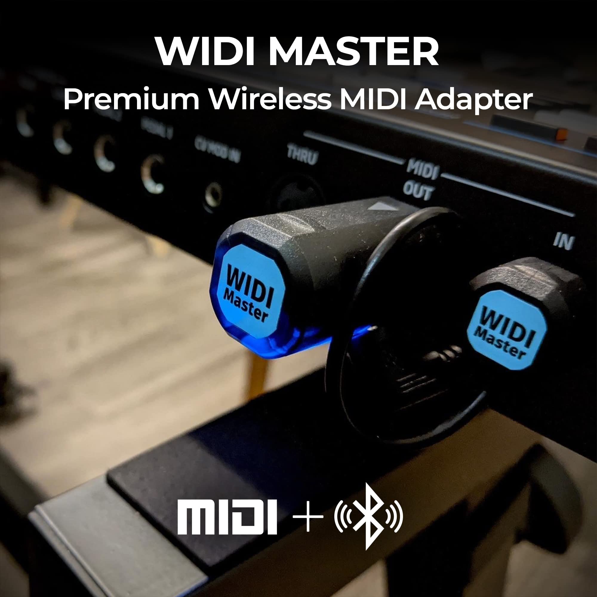 Cme Widi Master - Bluetooth (5) Midi Adapter For 5-Pin Din Midi - No Battery, Powered Via Midi Out - Wireless Midi For Synthesiz