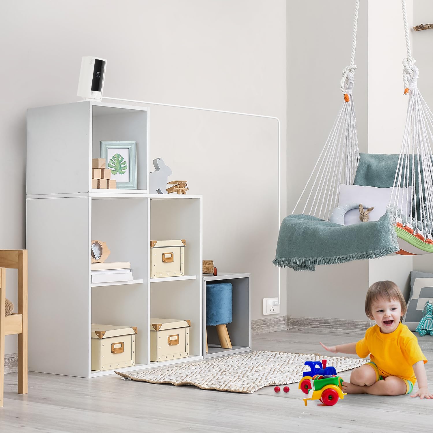 Paodekua Charging Cable For Ring Indoor Cam (2Nd Gen), 16.5Ft/5M Usb A To Micro Usb Power Adapter Charger Cable For Ring Indoor