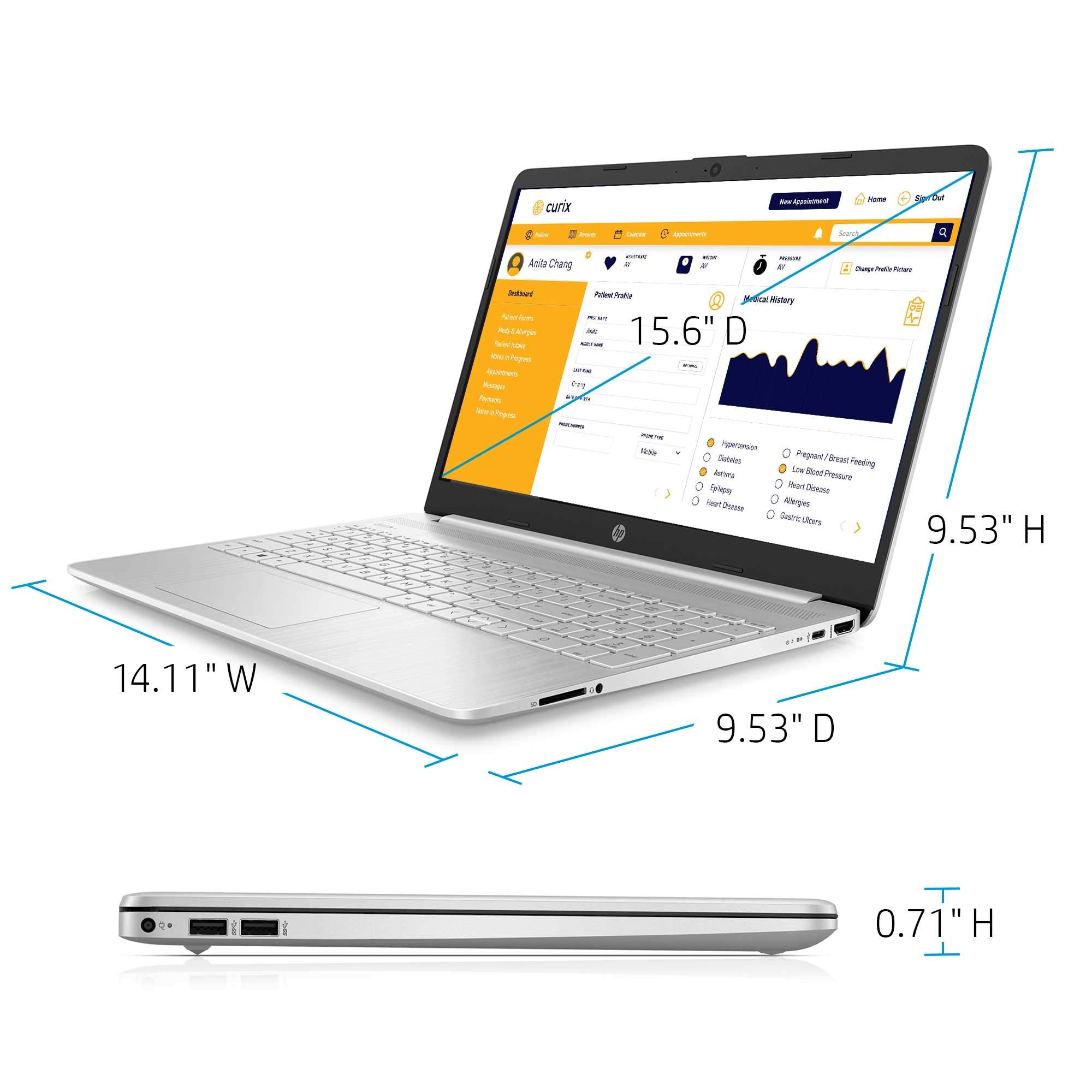 Hp 2021 Newest 15.6'' Hd Touchscreen Laptop Computer,Intel 10Th Gen Core I3 1115G4(Up To 4.1Ghz, Beat I5 7200U), 8Gb Ram, 256Gb