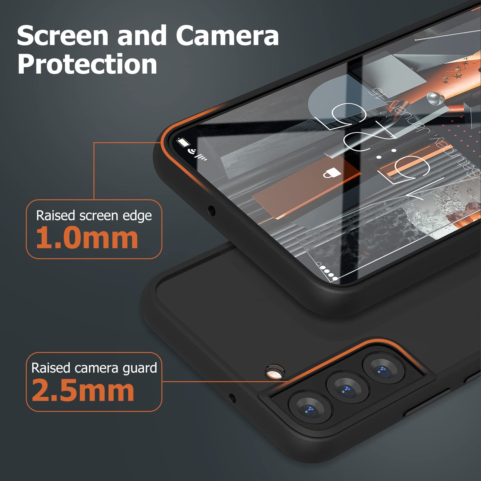 Mateprox Compatible With Samsung Galaxy S22 Plus Case, Clear Thin Slim Crystal Transparent Shockproof Bumper Cover For Samsung S