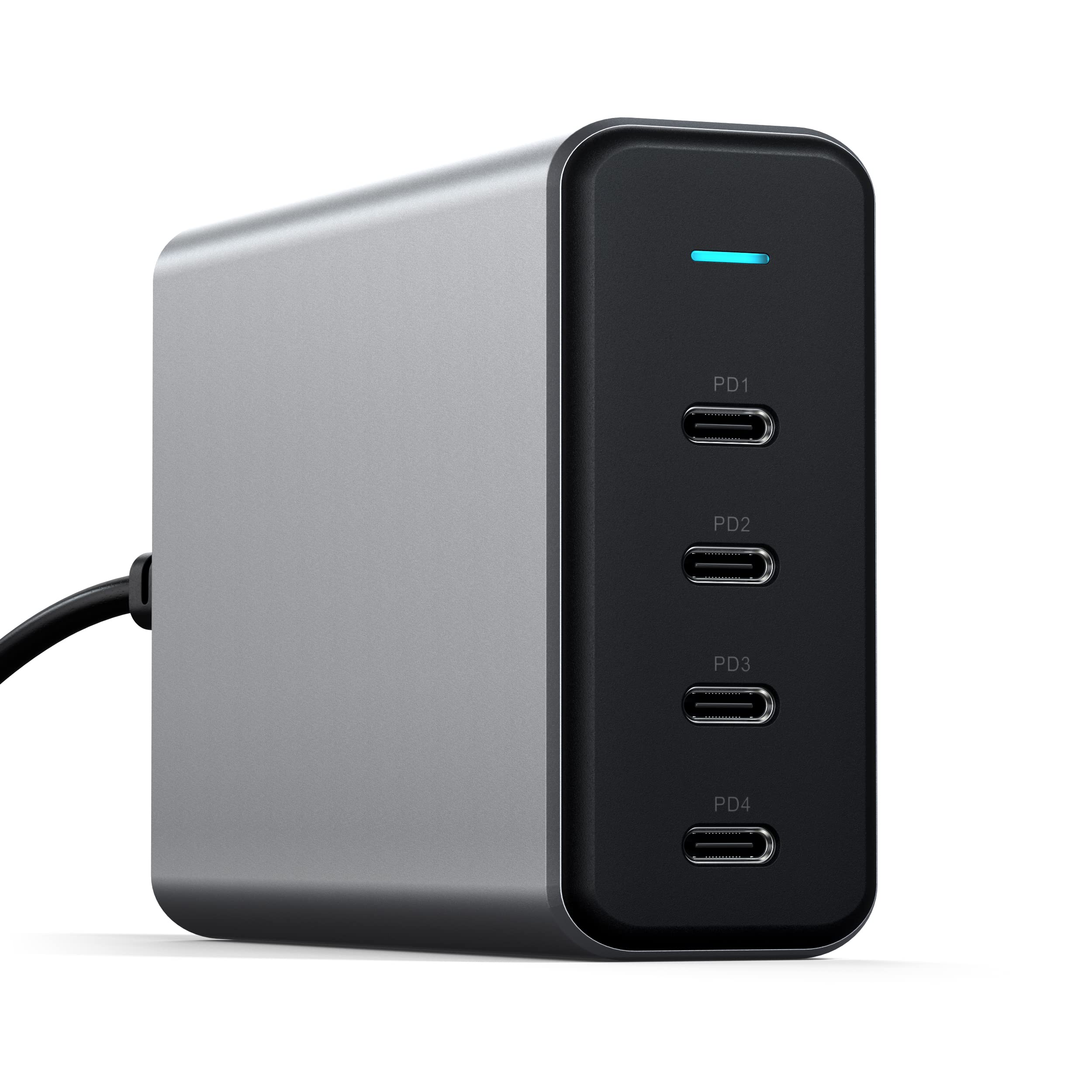 Satechi 165W USB C 4-Port GaN Charging Station, 4 USB-C PD, Laptop Charger, for MacBook Air/Pro M5/M4/M3, iPad Air/Pro M5/M4/M3,