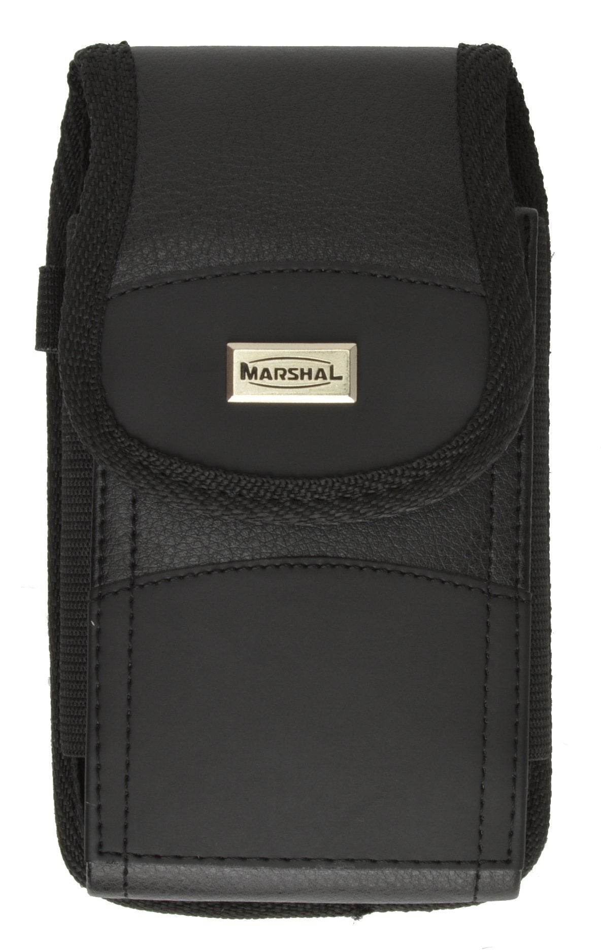 Iphone 6 Plus Heavy Duty Rugged Pu Leather Protective Carrying Cell Phone Case Pouch (With Metal Belt Clip)