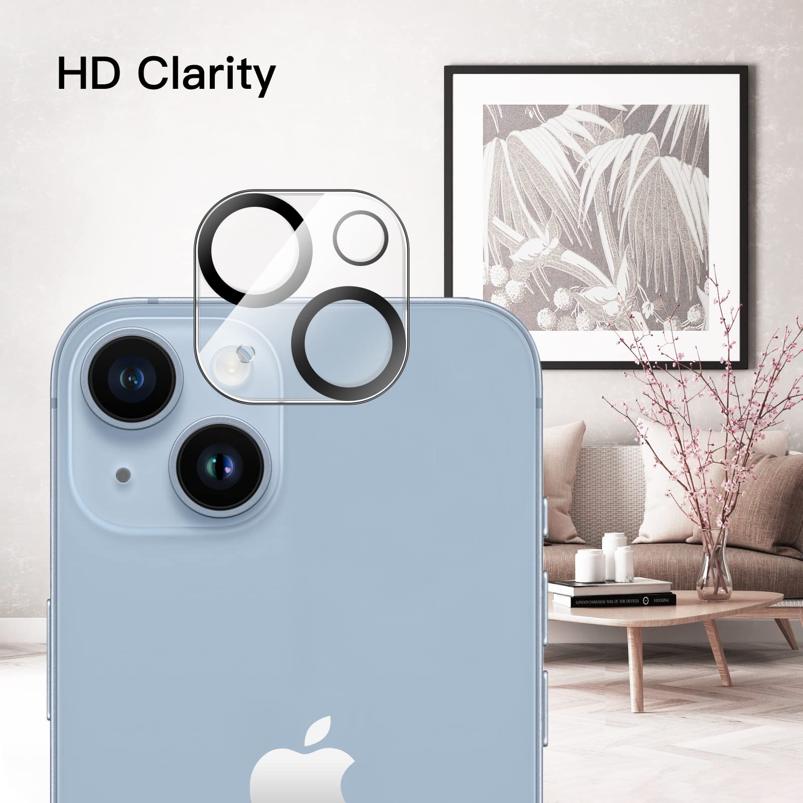 Jetech Camera Lens Protector For Iphone 14 6.1-Inch And Iphone 14 Plus 6.7-Inch, 9H Tempered Glass, Anti-Scratch, Case Friendly,