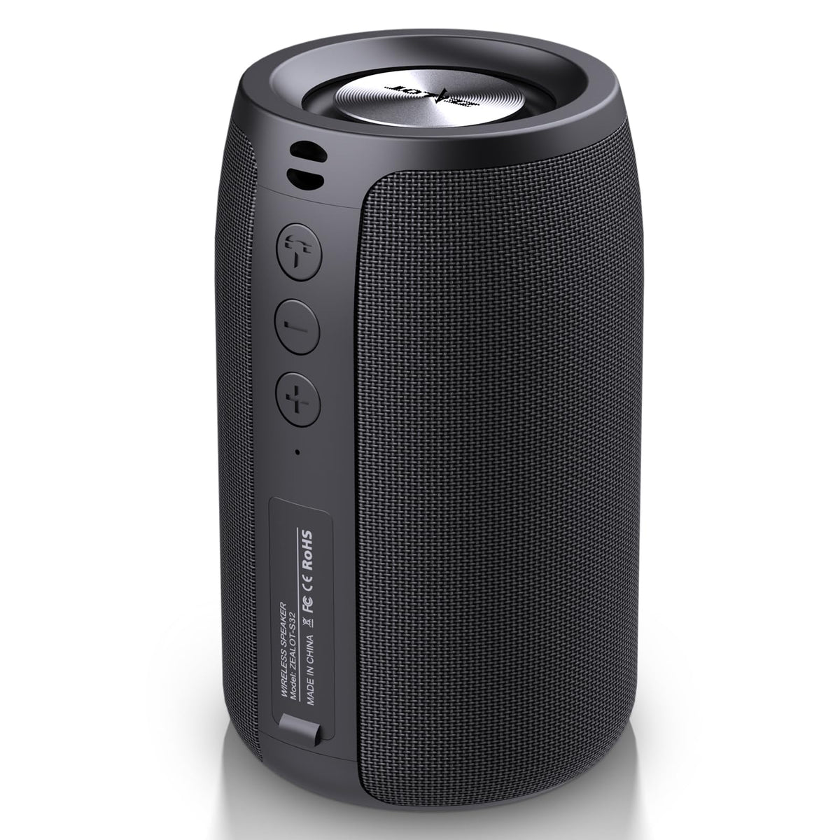 Zealot Portable Bluetooth Speakers, Wireless Speaker,S32 Samll Outdoor Speaker, Waterproof Ipx5, Stereo Pairing/Usb/Mic/Tf Card/Aux For Ios Andriod Gift For Men,Kids  Black