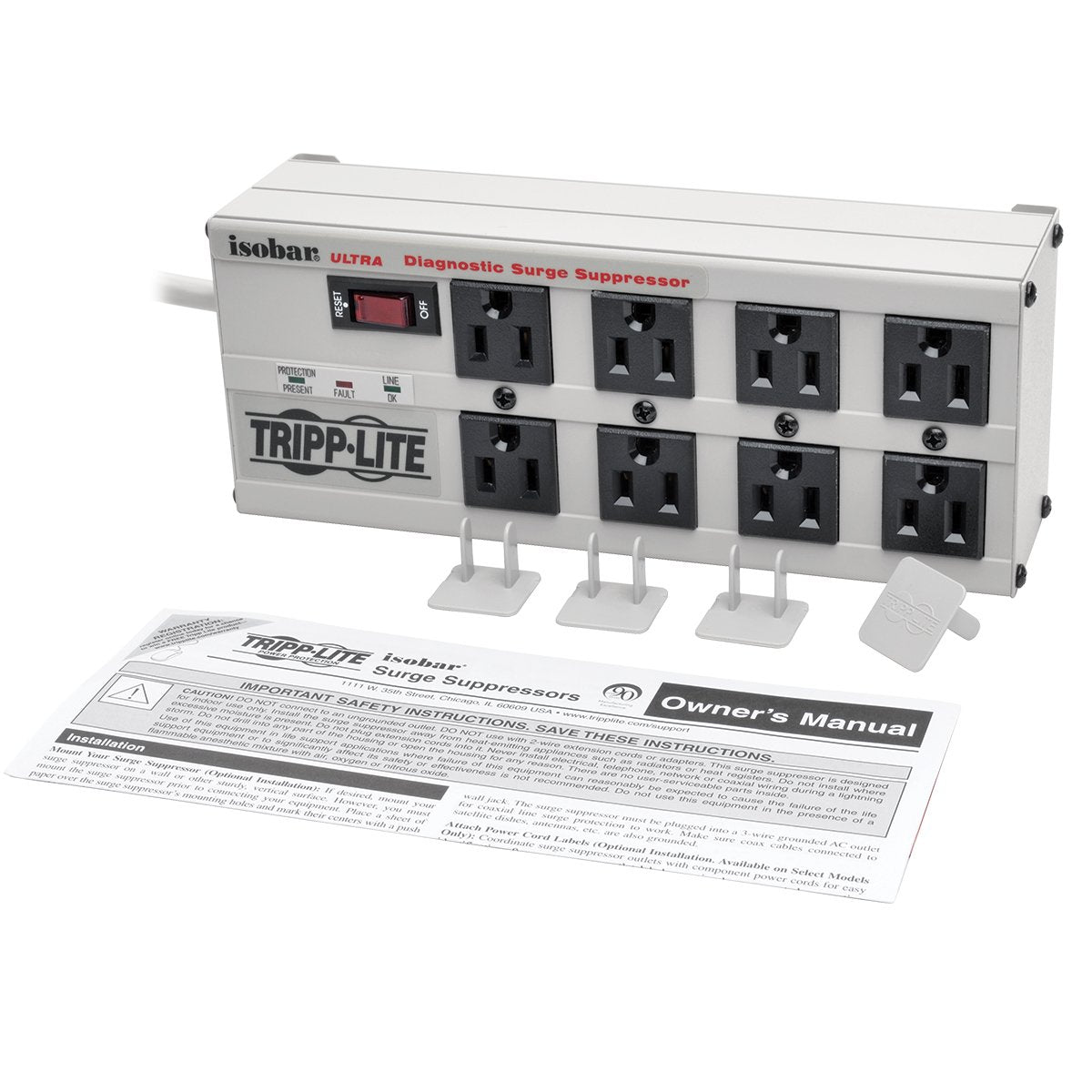 Trendnet Isobar8Ultra Isobar Ultra Surge Protector/Suppressor With Modem/Fax 8 Outlets 12Ft. Cord Leds 2320 Joules