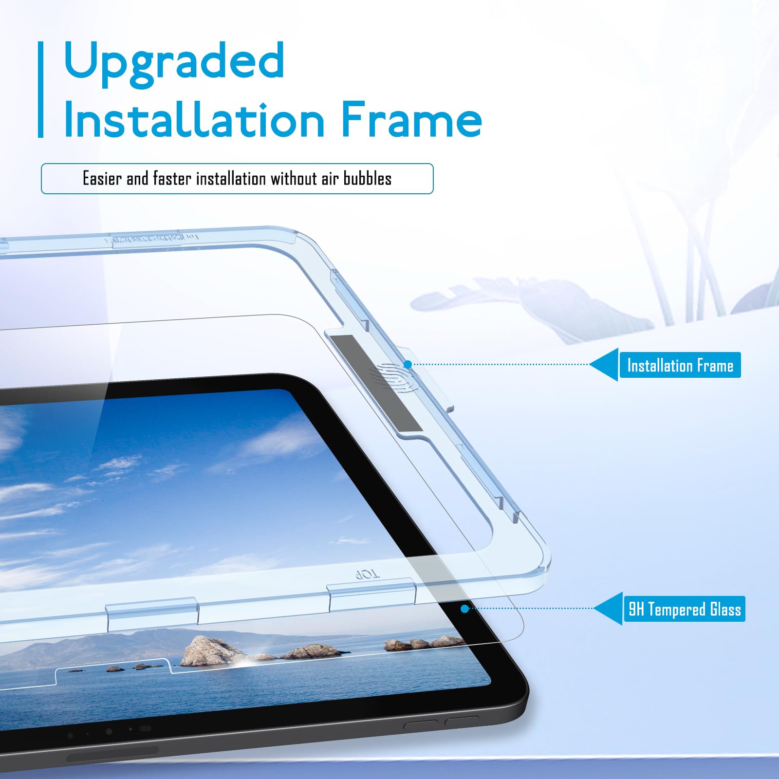 Mobdik Tempered Glass Screen Protector Compatible With Ipad Pro 13 Inch 2024 [Ultra Clear] [Anti Scratch] [Case Friendly] [Ez Ki