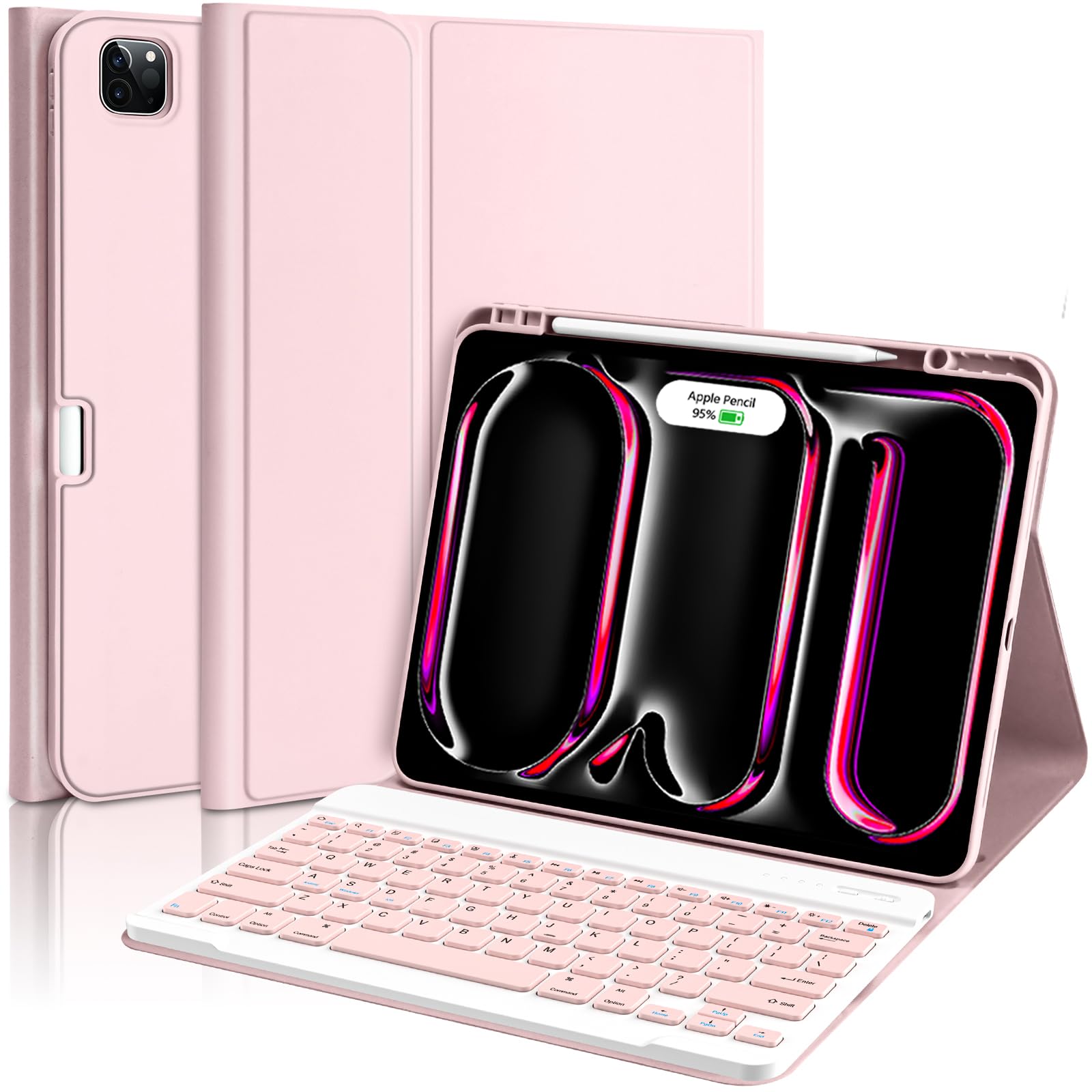 aMZCaSE for iPad Pro 13 inch Case with Keyboard (M5/M4) 2025/2024, Keyboard for iPad Pro 13 with Detachable Cover Case, Smart Sl
