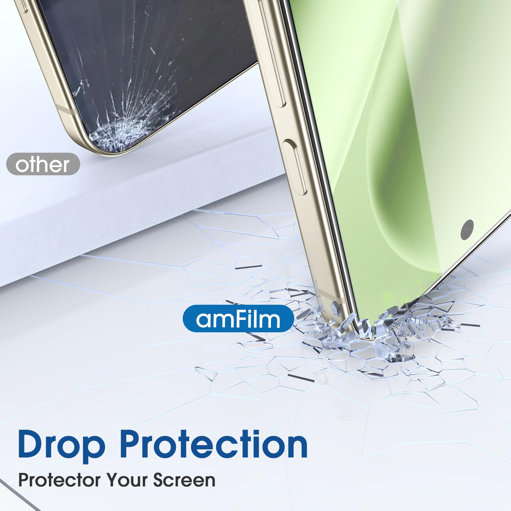 Amfilm Auto-Alignment Onetouch For Google Pixel 10 Pro Xl [6.8] Screen Protector Tempered Glass,30 Seconds Installation,Bubble F