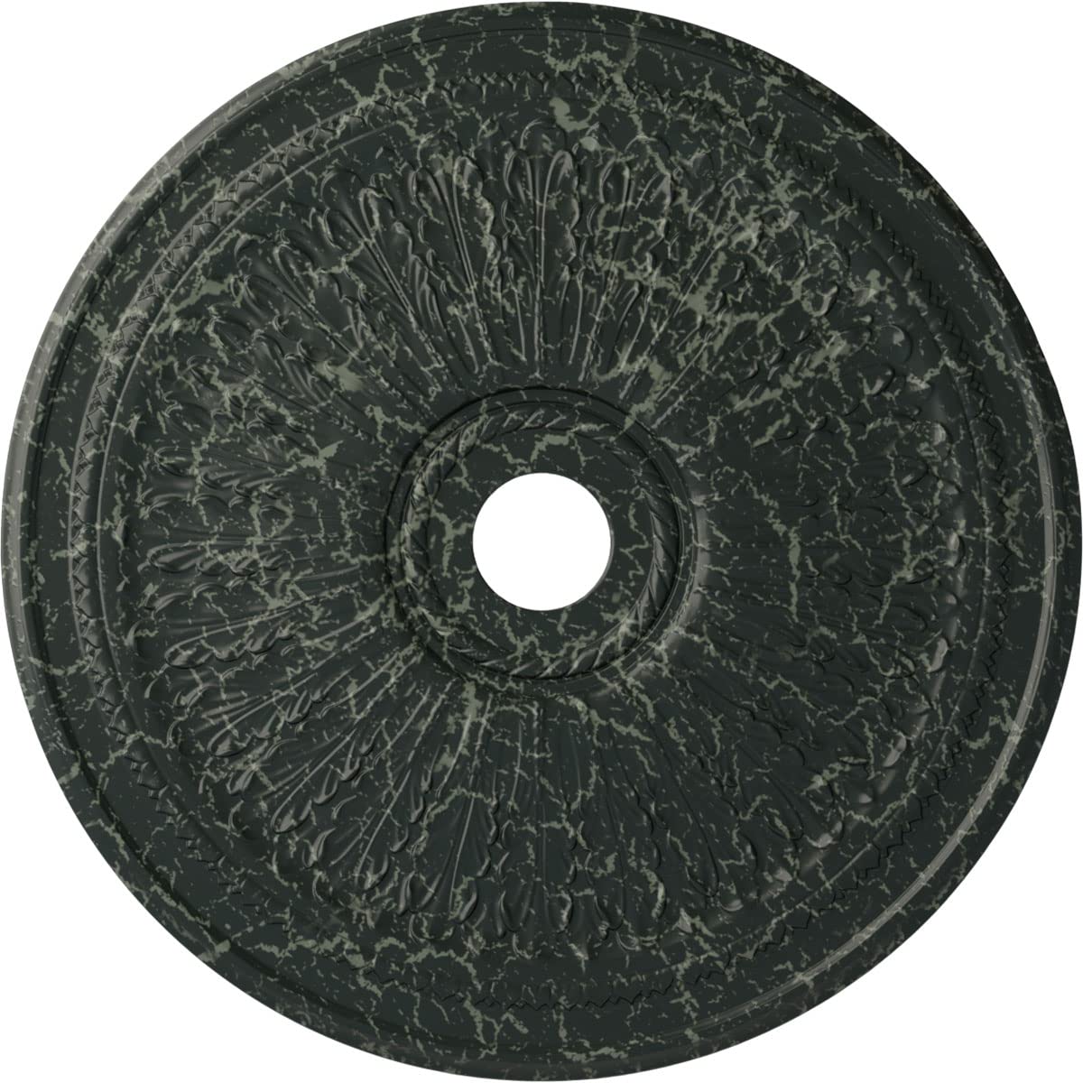 Ekena Millwork Cm29Oaptc Oakleaf Ceiling Medallion, 29 1/8''Od X 3 5/8''Id X 1''P, Hand Painted Painted Turtle Crackle