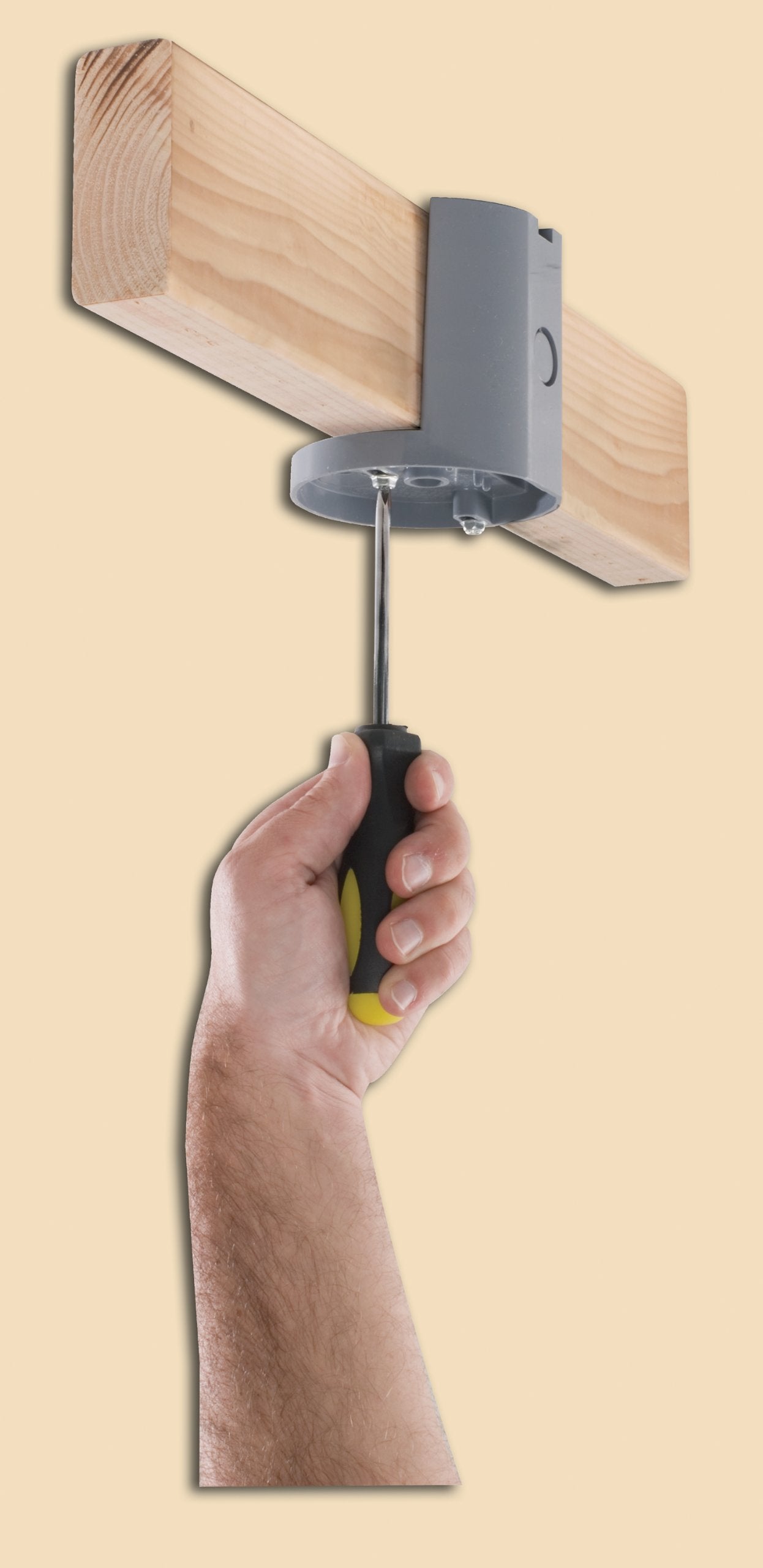 Westinghouse Lighting 0252511 Fan Master Jr. Support Box, 13.4 Cubic Inch Wire Capacity , Gray