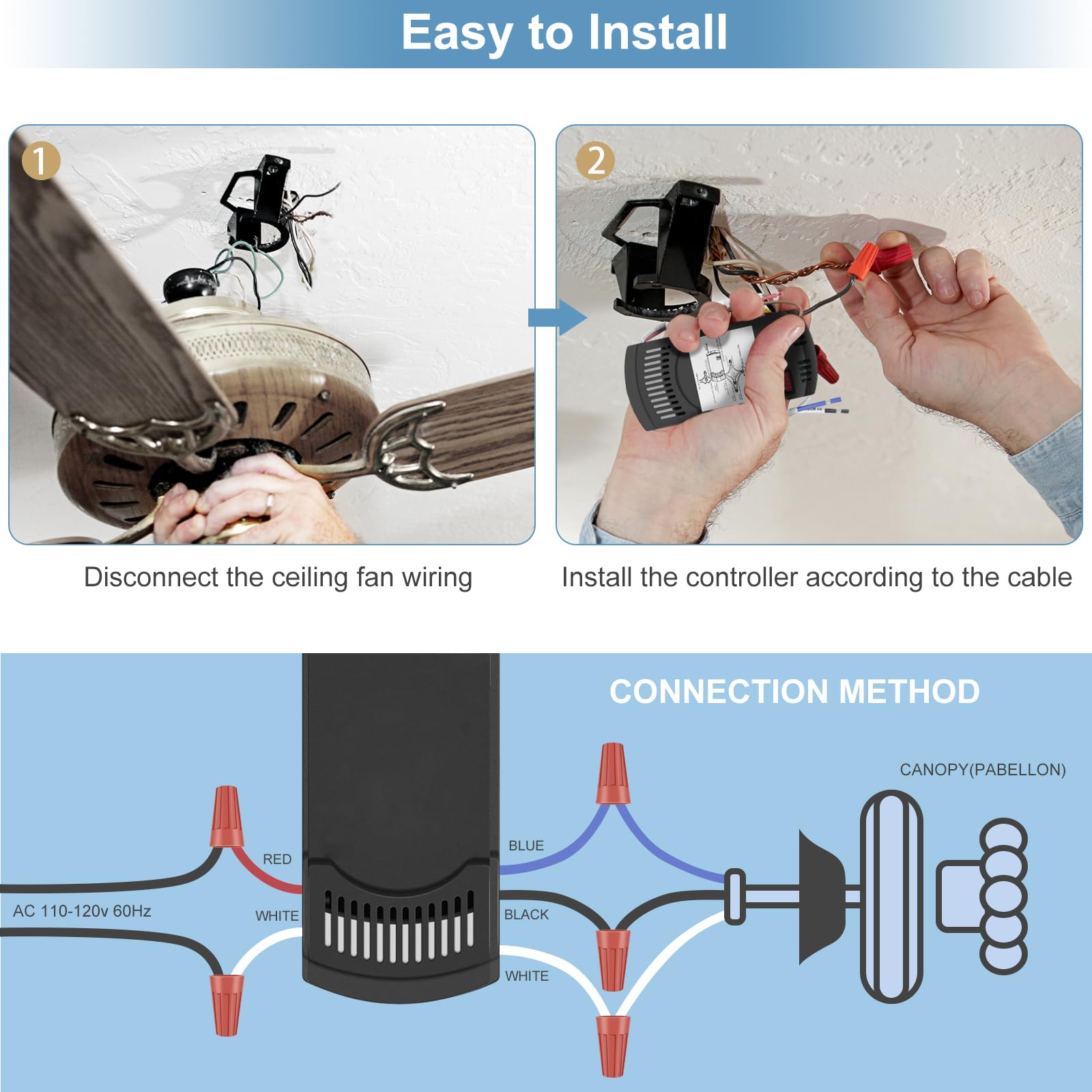 3 Speed Universal Ceiling Fan Thermostatic Remote Control For Hampton Bay Harbor Breeze Hunter Honeywell Home Decorators Collect