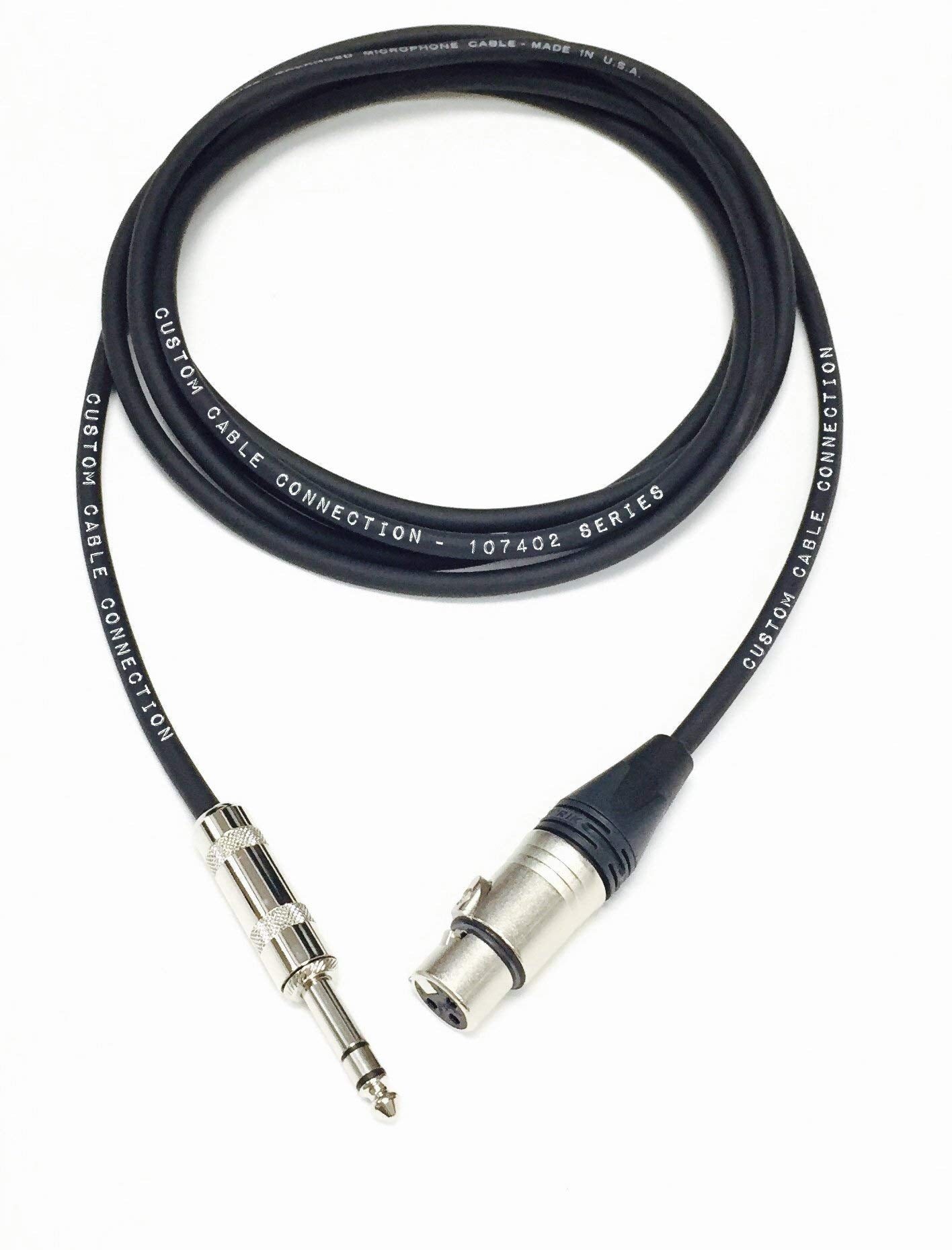 100 Foot Neutrik Nc3Fxx Female Xlr To Neutrik Rean Nys228 1/4 Inch (6.35Mm) Trs Balanced Pro Audio Cable By Custom Cable Connect