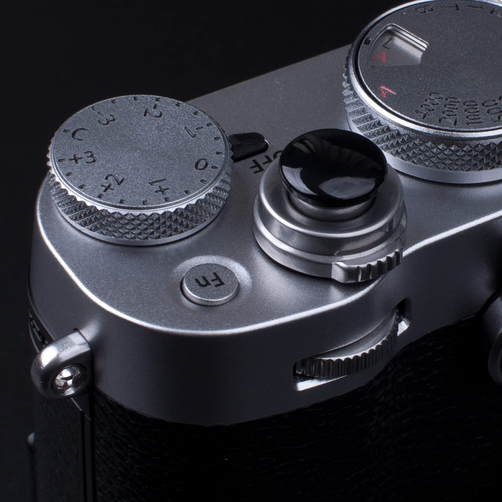 Vko Black Metal Soft Shutter Release Button,Delicate Camera Shutter Button 11Mm Concave 10Mm Convex Surface(2 Pack)