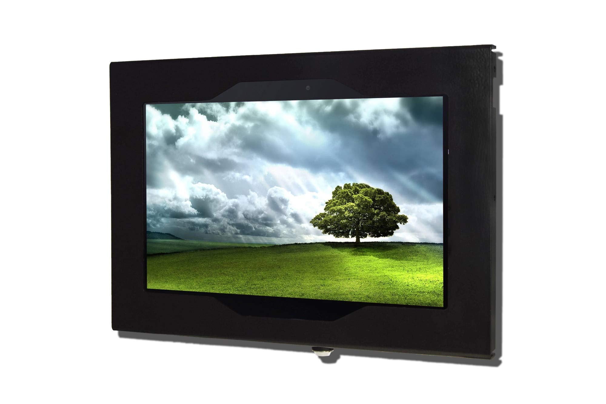 Tabcare Locking Security Metal Case For Lenovo Smart Tab P10 Supports Wall Mount 75/100 Mm Vesa (Black, Tab P10)