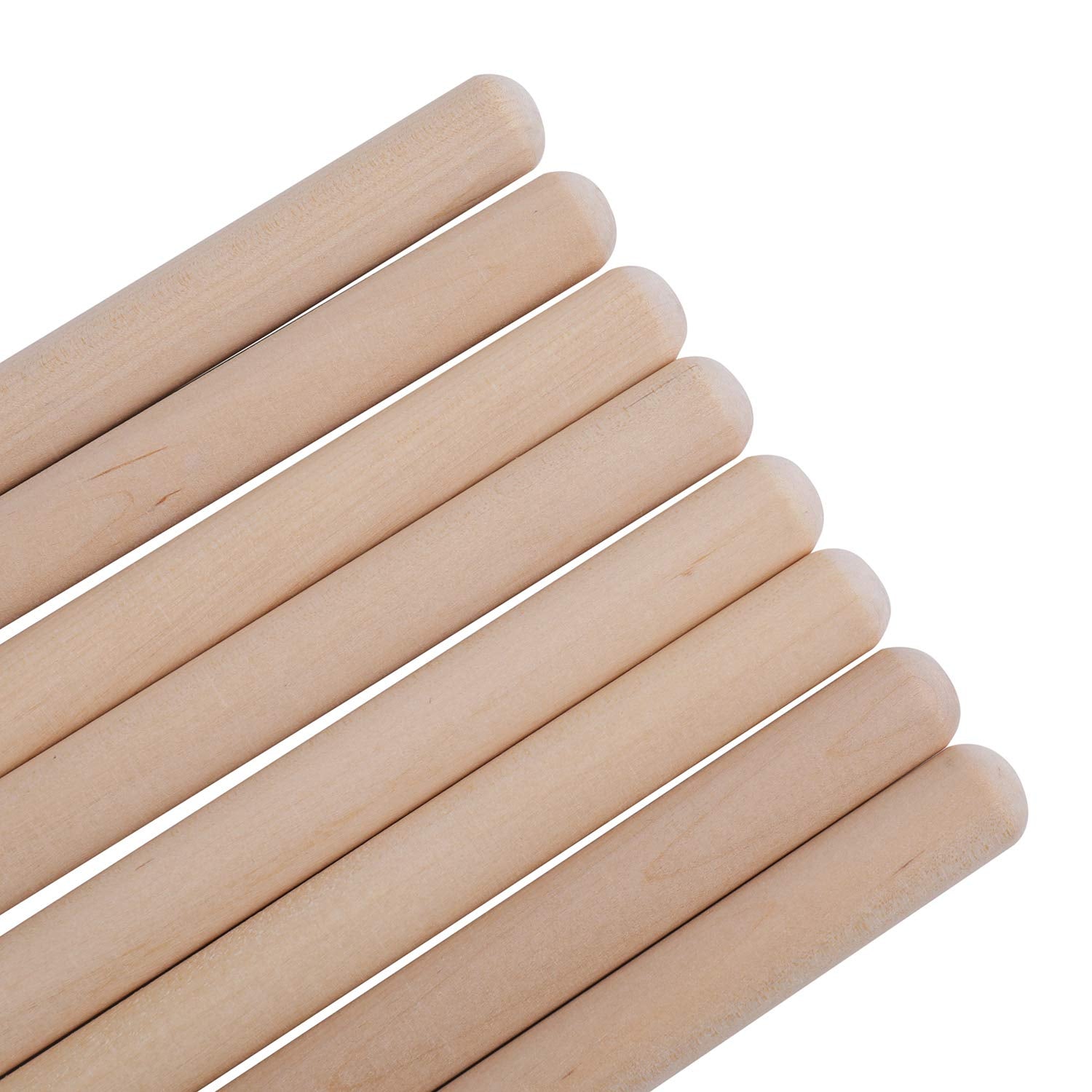 Suwimut 12 Pairs 5A Drumsticks, Classic Maple Wood Drum Sticks For Kids And Adults, Oval Wood Tip Drum Sticks Set For Jazz Drum