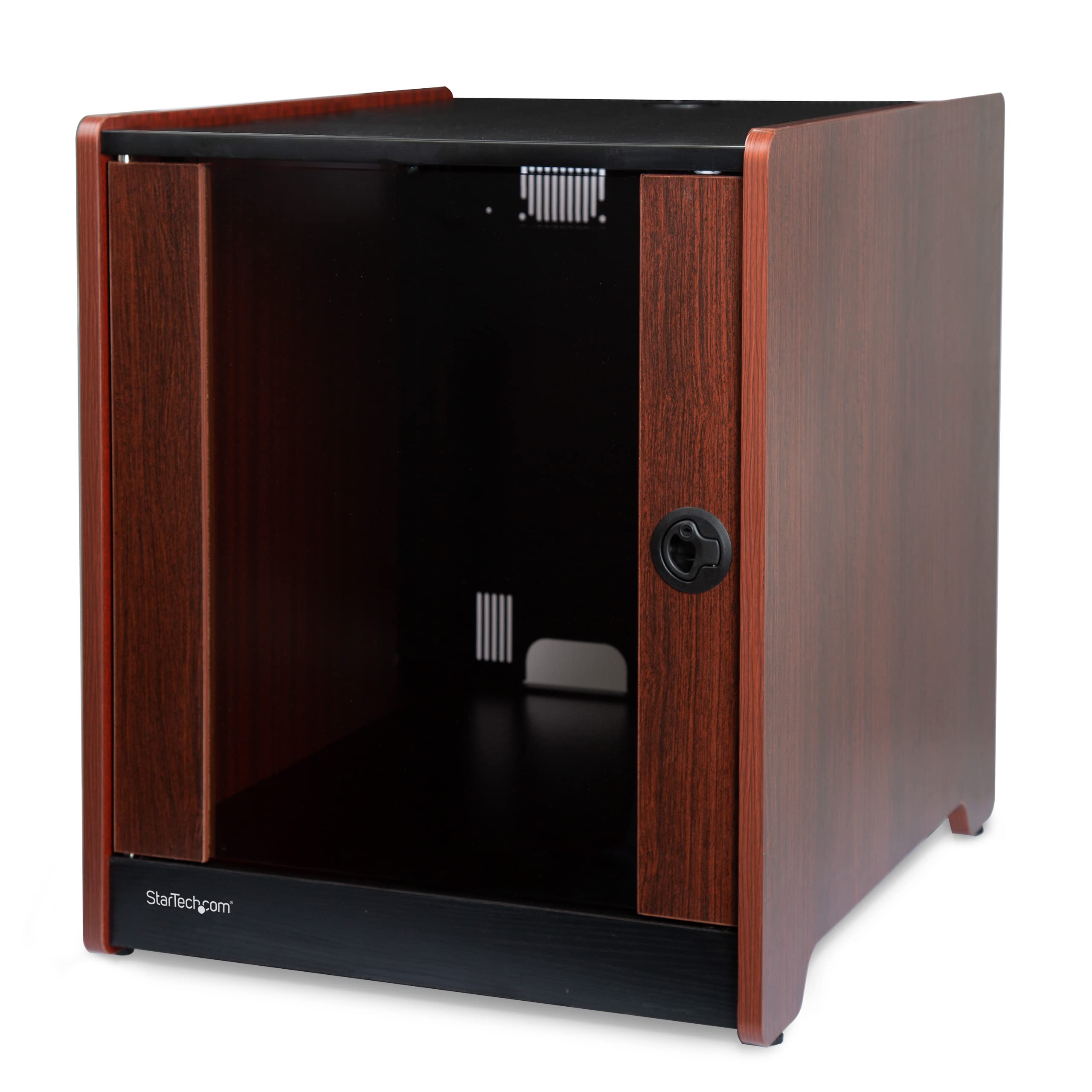 Startech.Com 12U Av Rack Cabinet   21    Deep   Wood Finish   Floor Standing Enclosure For 19'' Audio Video Component, Server Ro