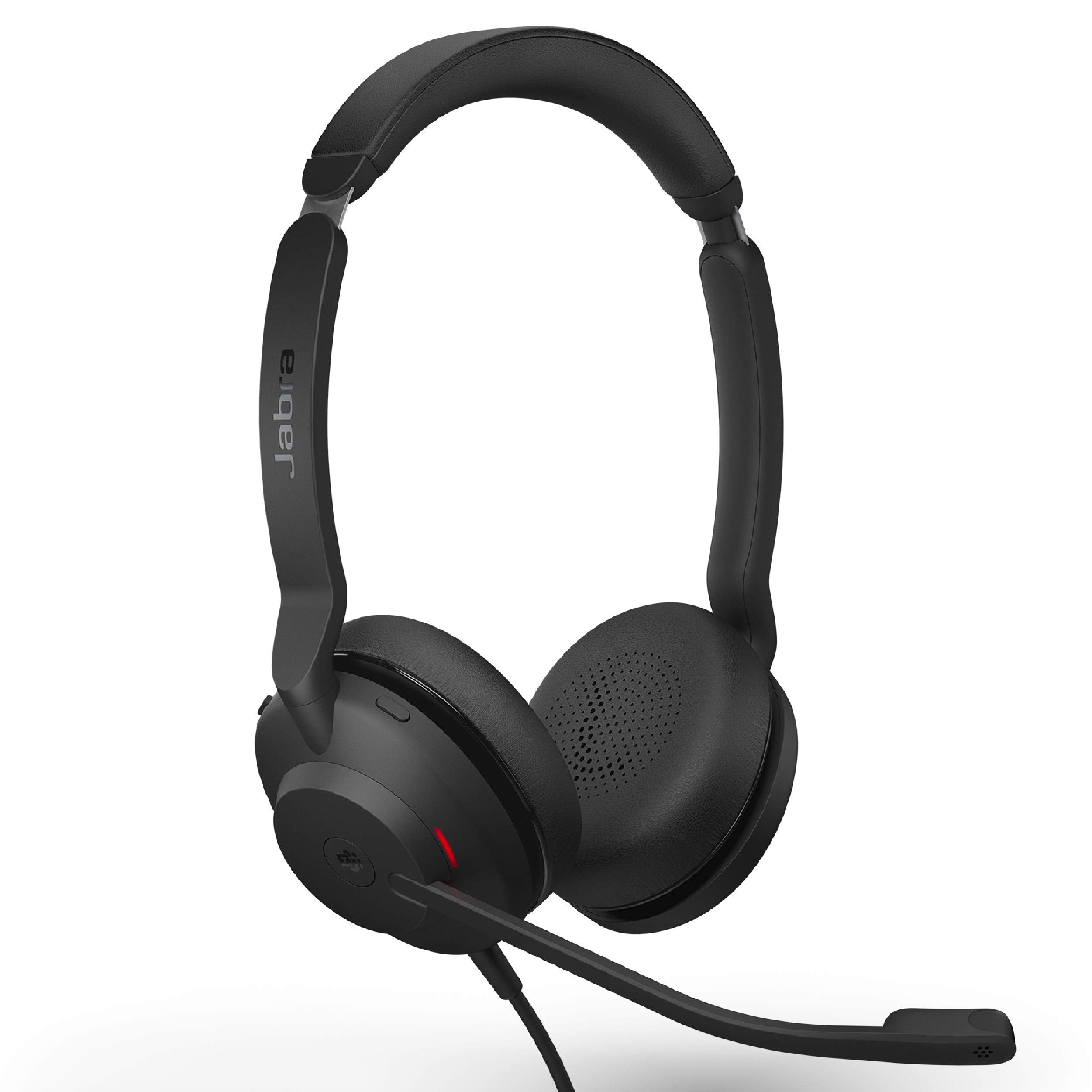 Jabra Evolve2 30 Ms Wired Headset, Usb A, Stereo, Black   Lightweight, Portable Telephone Headset With 2 Built In Microphones  
