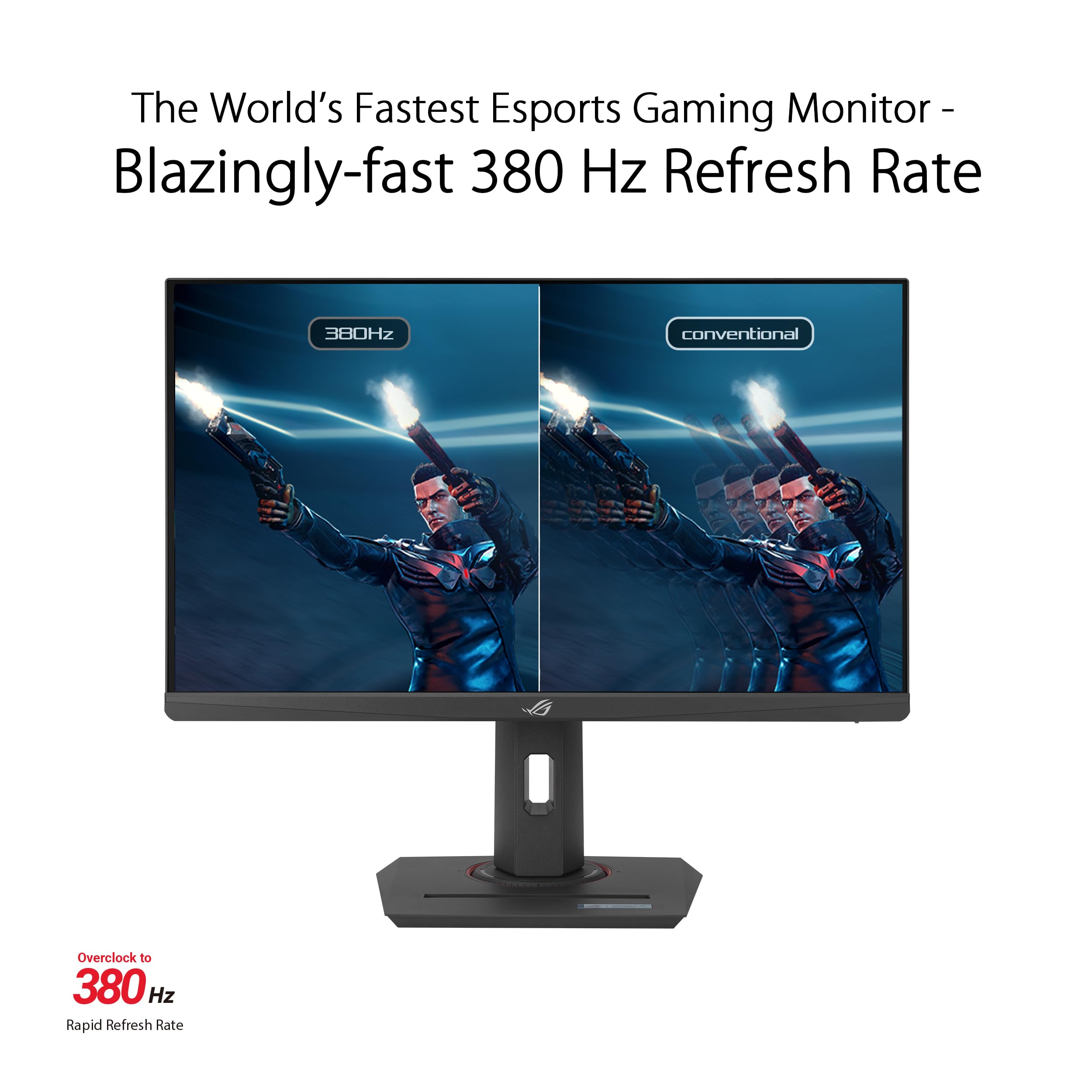 Asus Rog Strix 25    (24.5    Viewable) Esports Gaming Monitor (Xg259Qns)   Full Hd, 380Hz, 0.3Ms, Fast Ips, Extreme Low Motion
