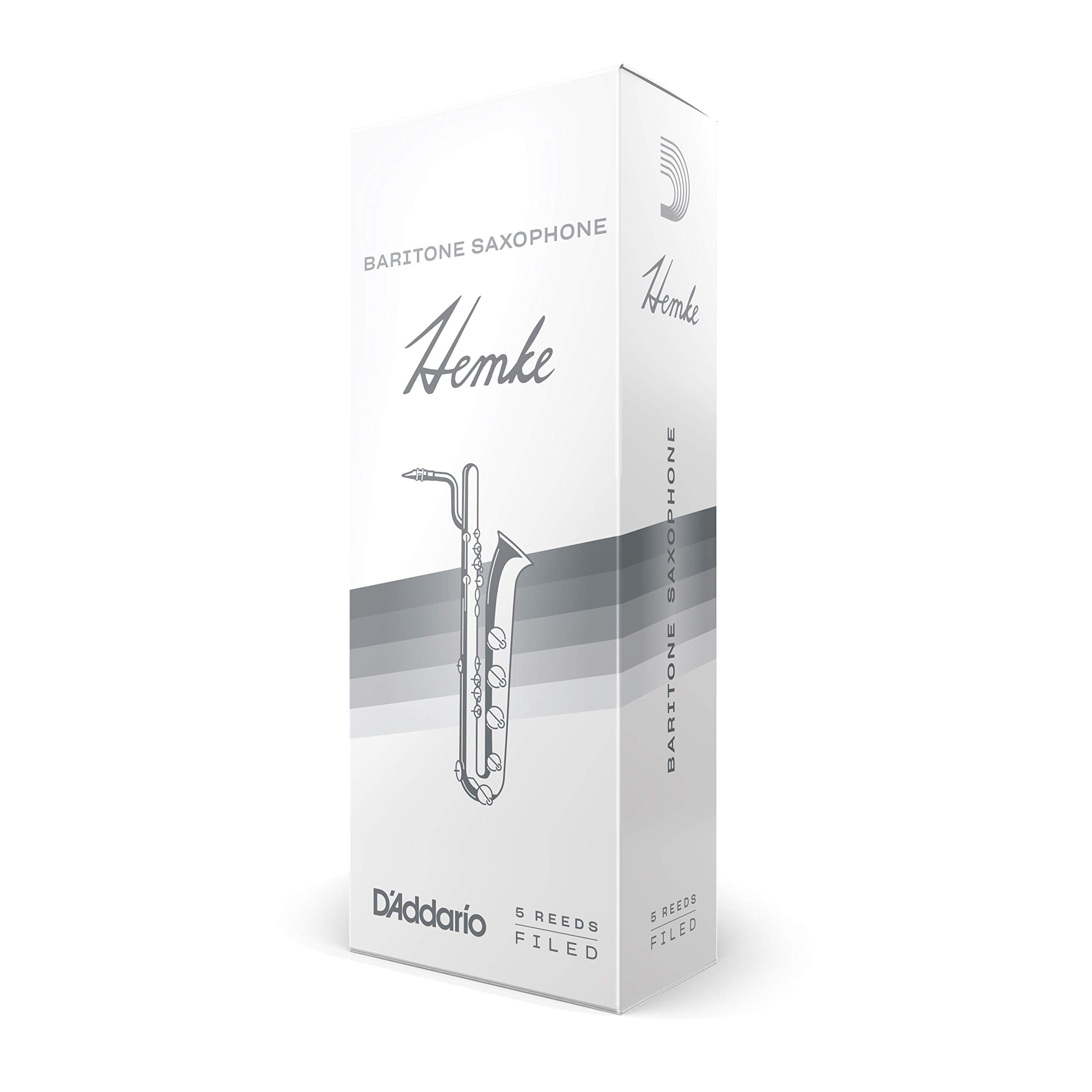 Rico Hemke Baritone Sax Reeds, Strength 4.0, 5-pack