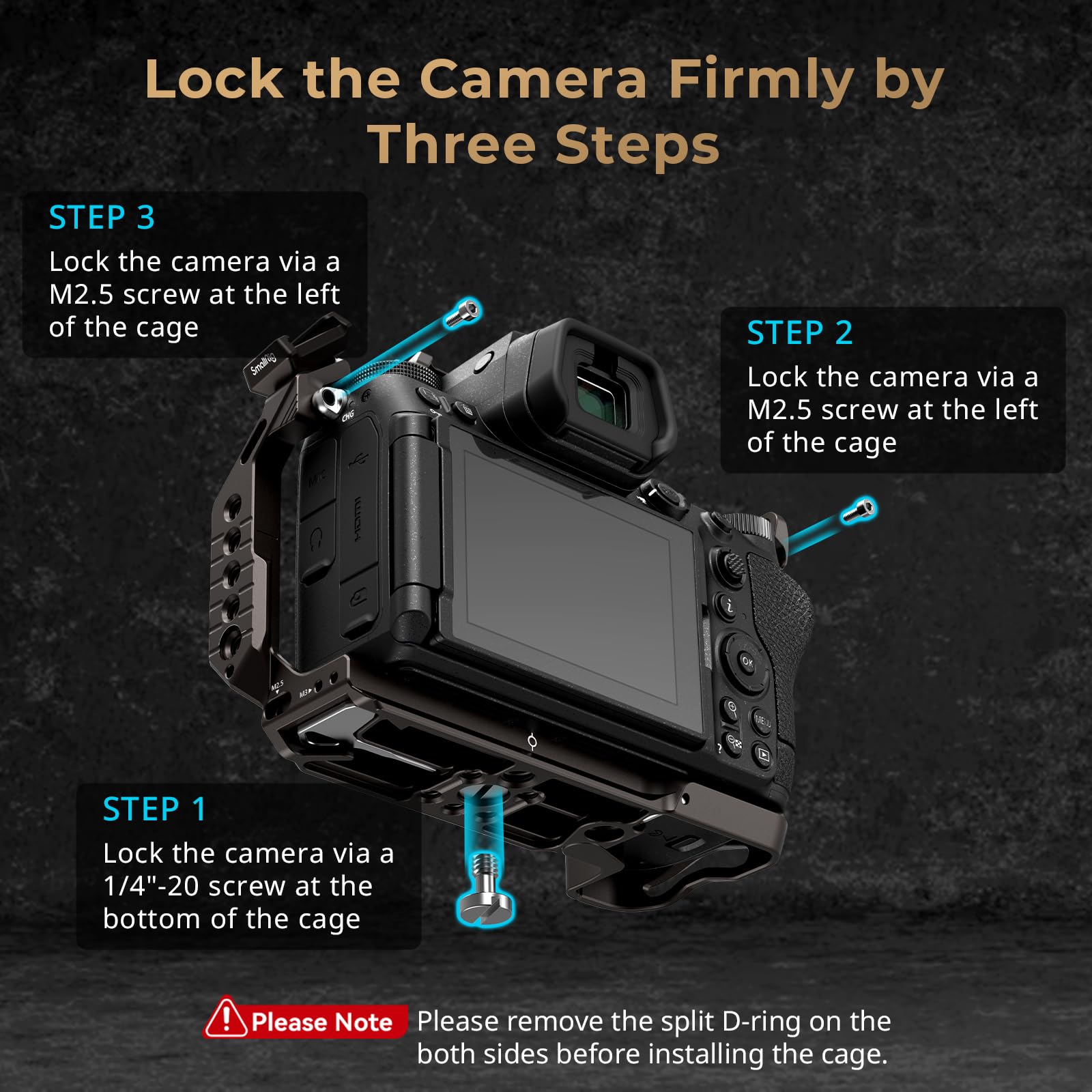 Smallrig Night Eagle Z6Iii Camera Cage For Nikon Z6 Iii, Aluminum Alloy Full Cage, With Quick Release Plate For Arca-Swiss And C