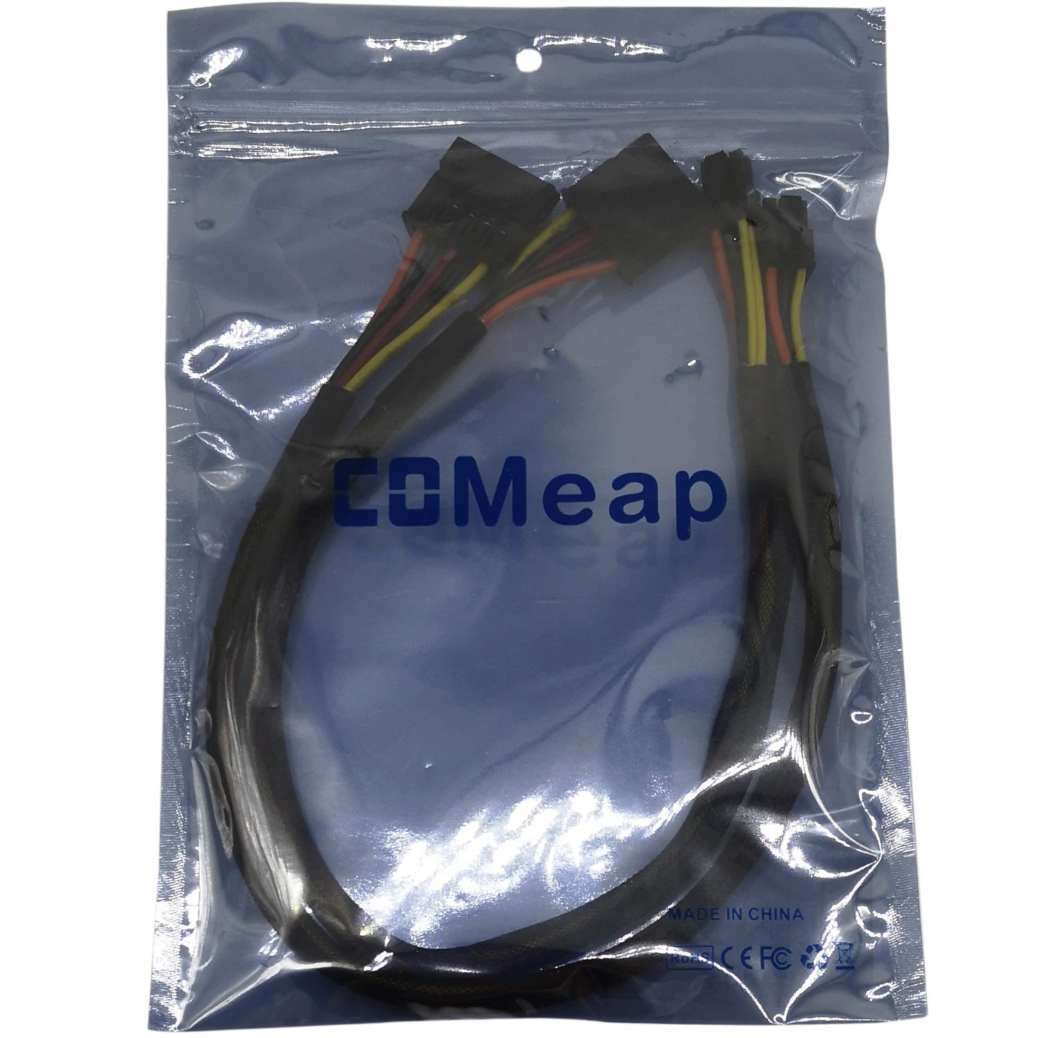 Comeap Sata Power Cable For Dell Inspiron 3653 3650 Series, Sata 15 Pin To Mini 6 Pin Atx Adapter Compatible Part No. Gp2Jm 15-I