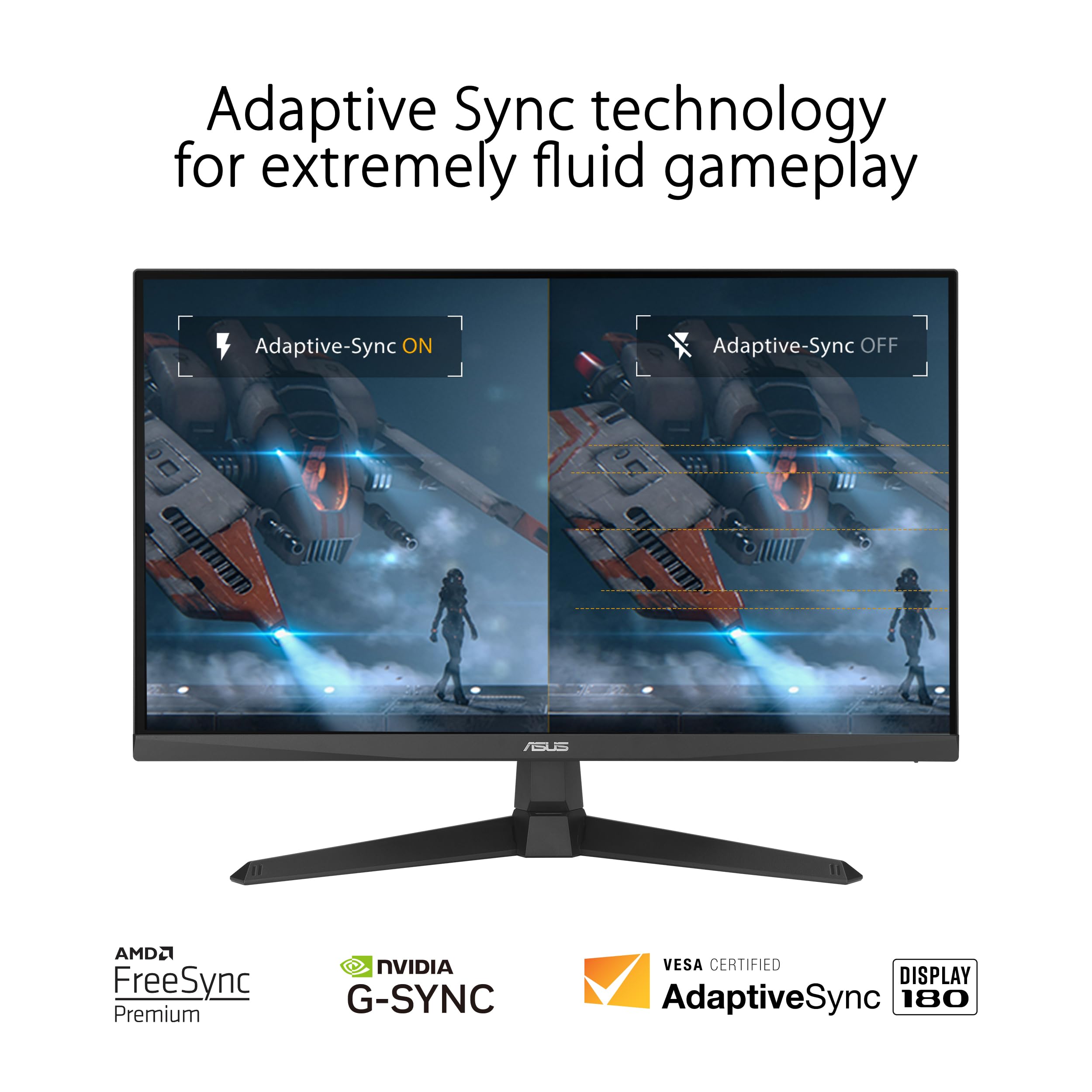 Asus Tuf Gaming 27    1080P Monitor (Vg279Q3A) - Full Hd, 180Hz, 1Ms, Fast Ips, Extreme Low Motion Blur Sync, Freesync Premium,